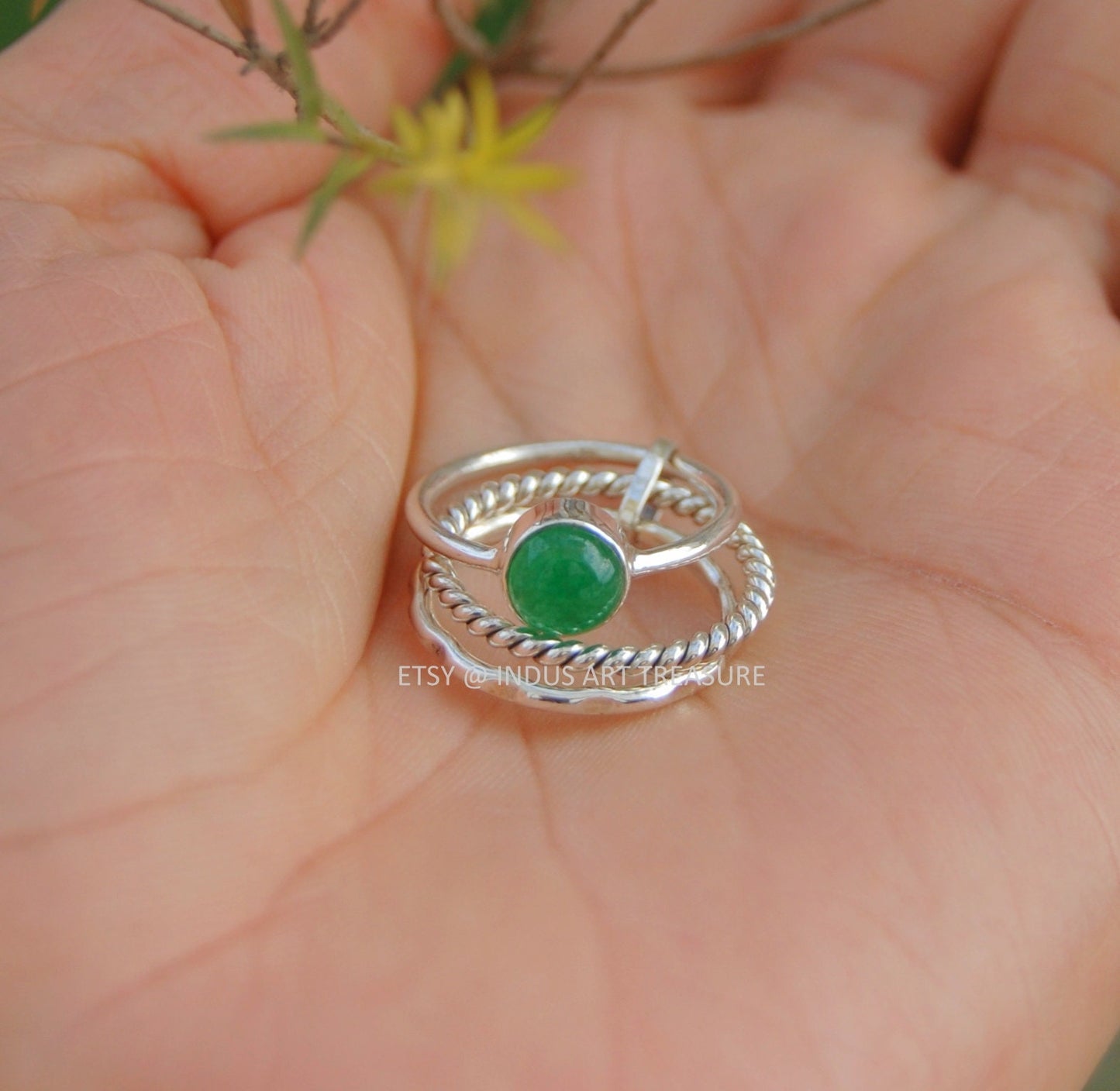 Jade Stacking Ring Set
