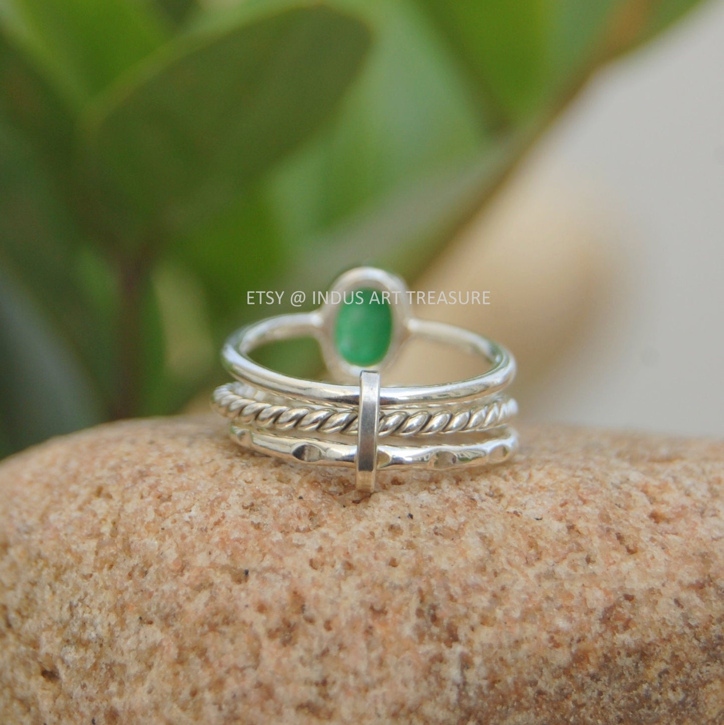 Jade Stacking Ring Set