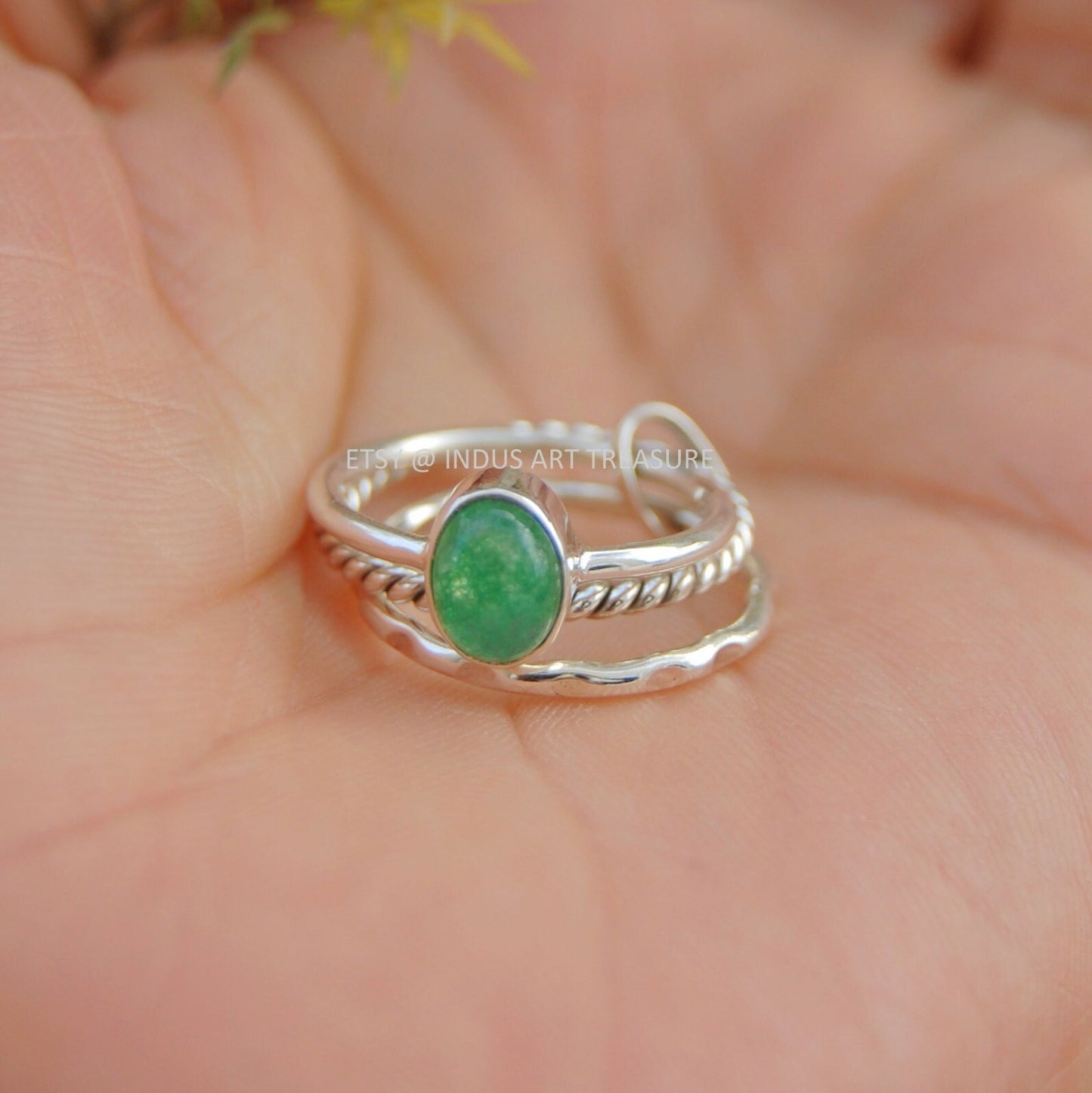Jade Stacking Ring Set