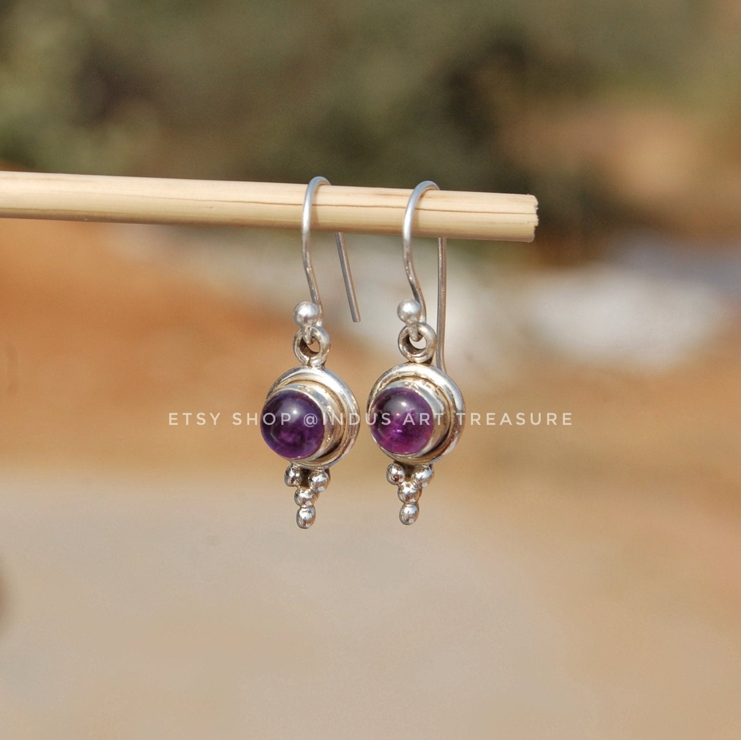 Amethyst Boho Earrings