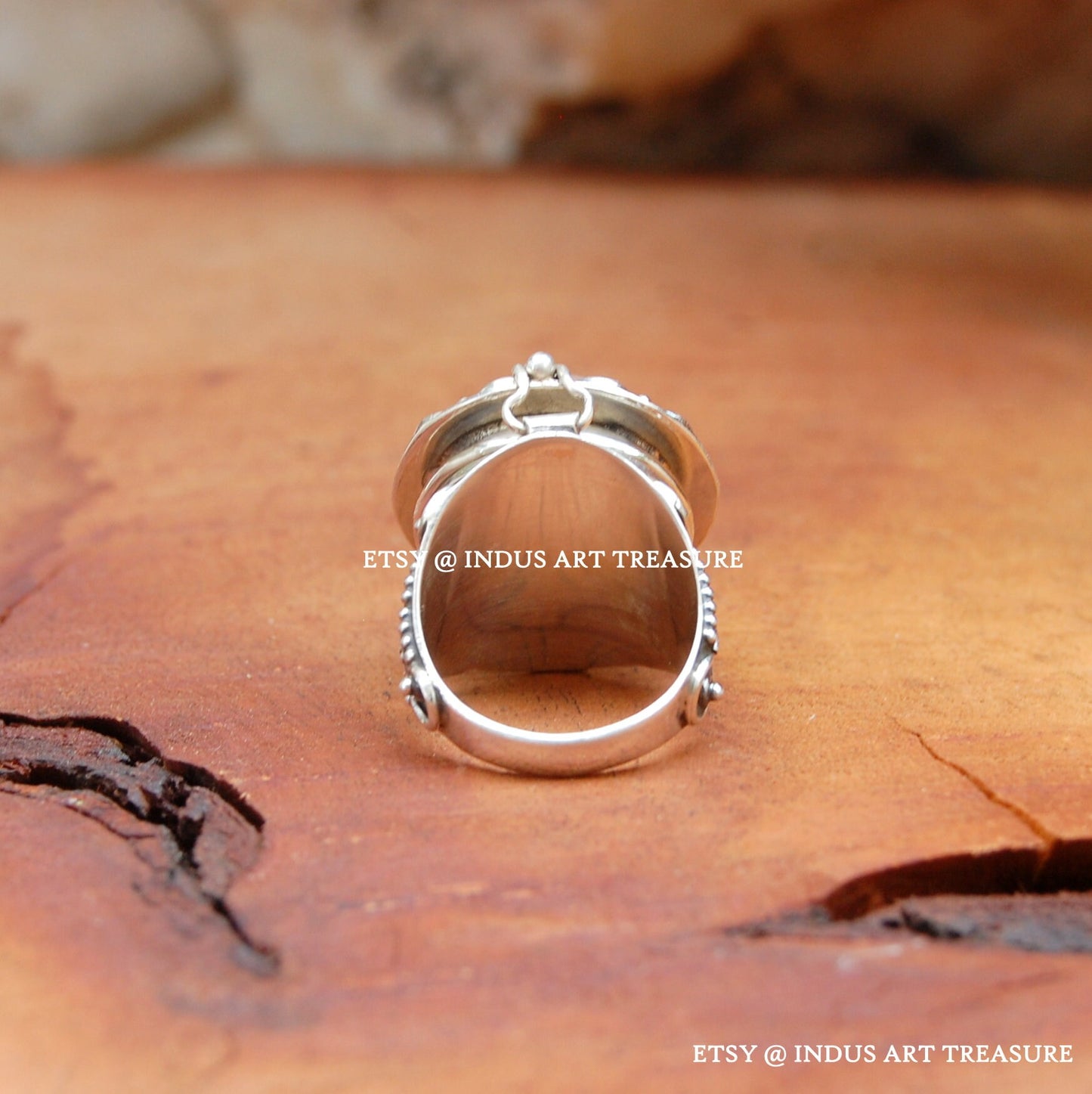 Peach Moonstone Ring