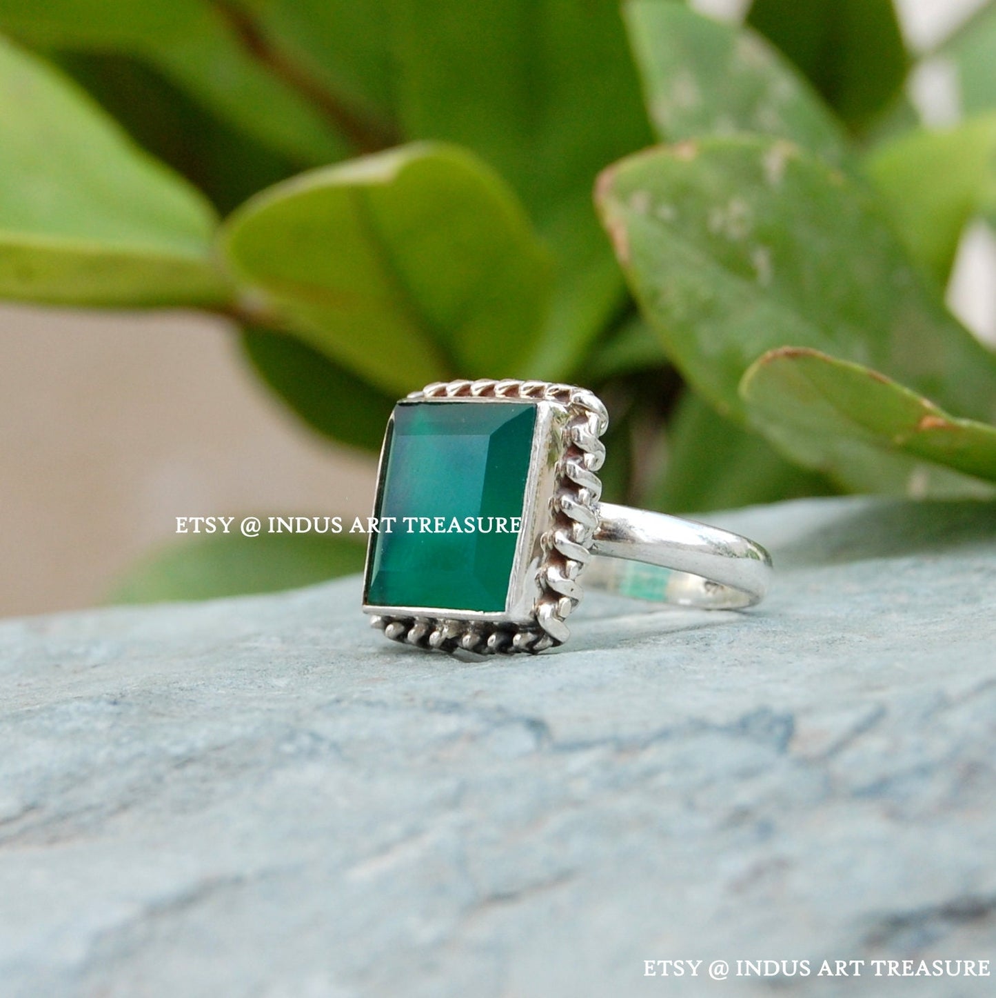 Green Onyx Ring