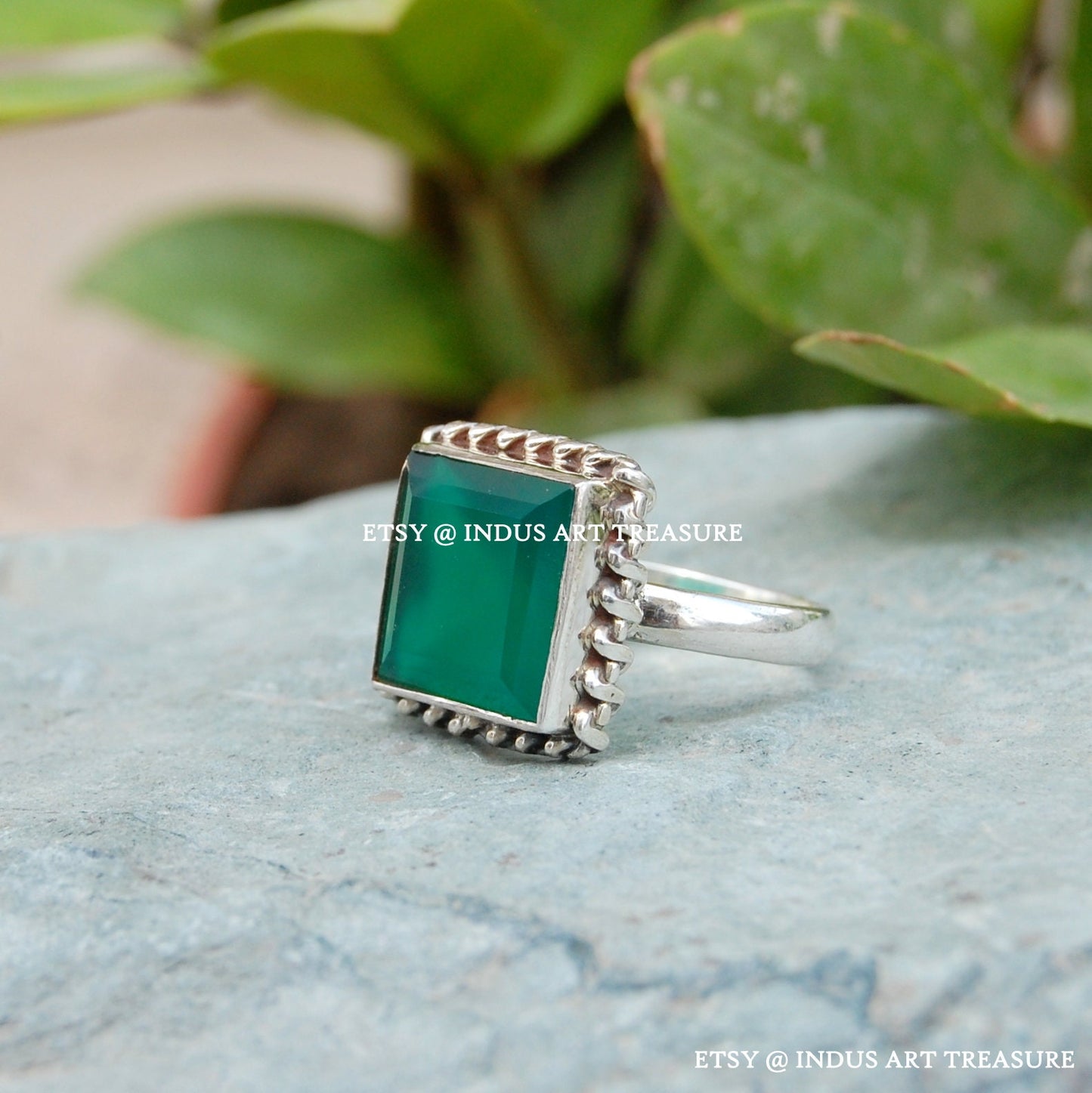 Green Onyx Ring