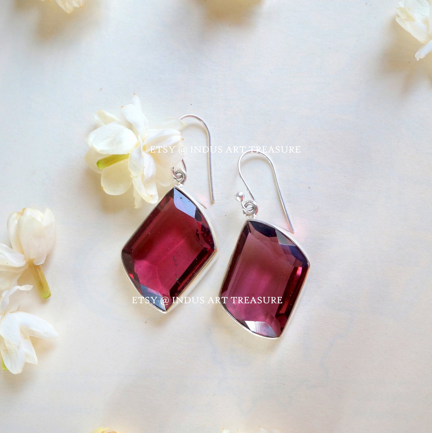 Pink Tourmaline Fancy Earrings