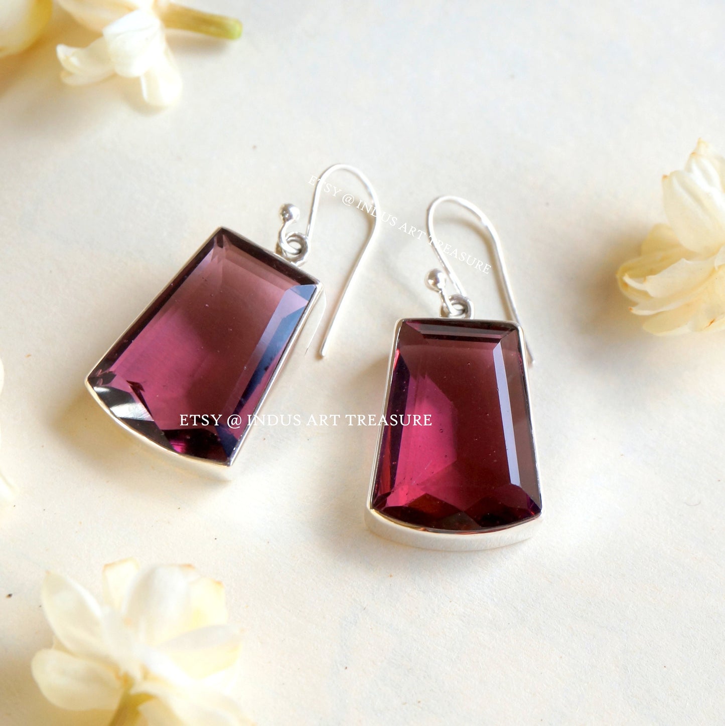 Pink Tourmaline Fancy Earrings