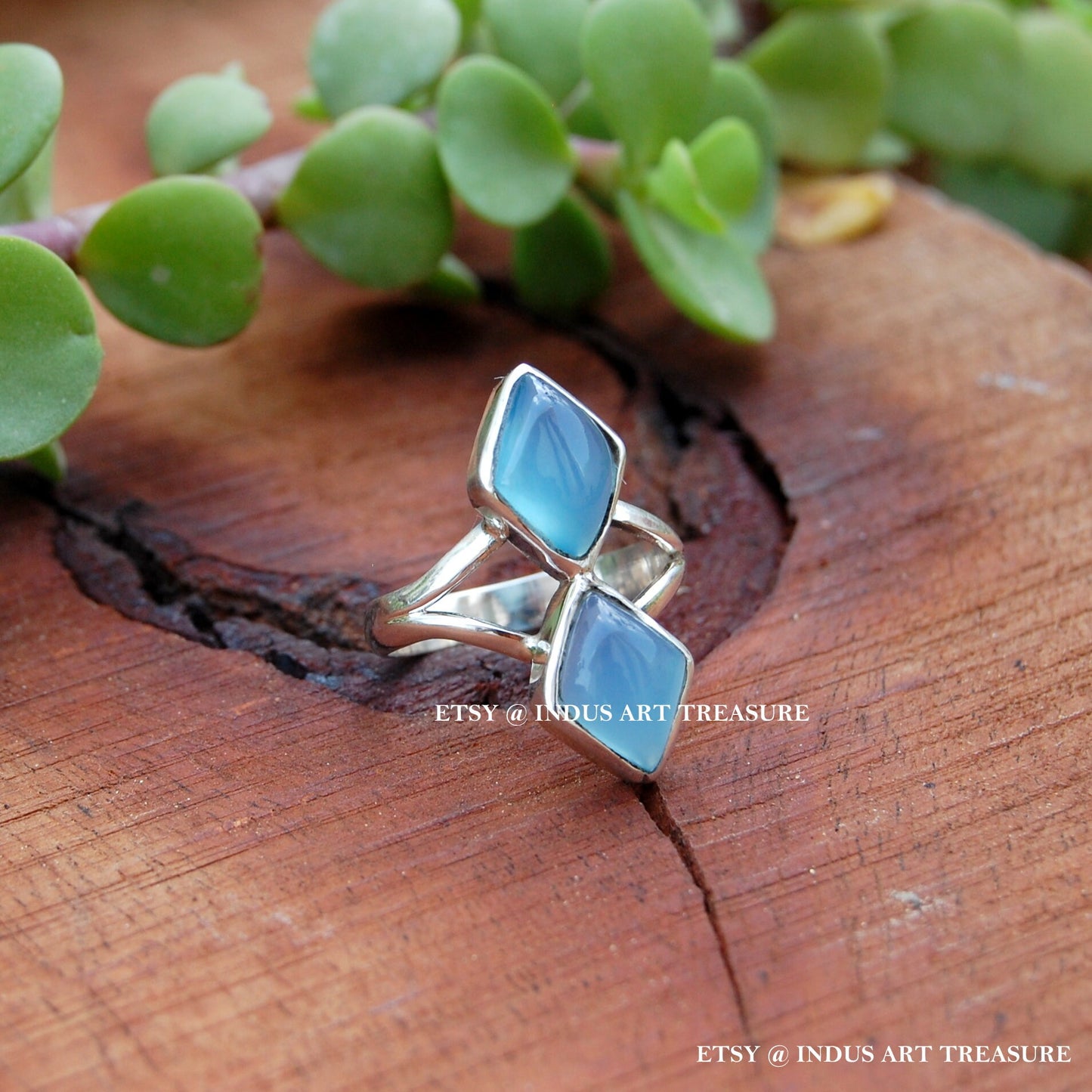 Blue Chalcedony Ring