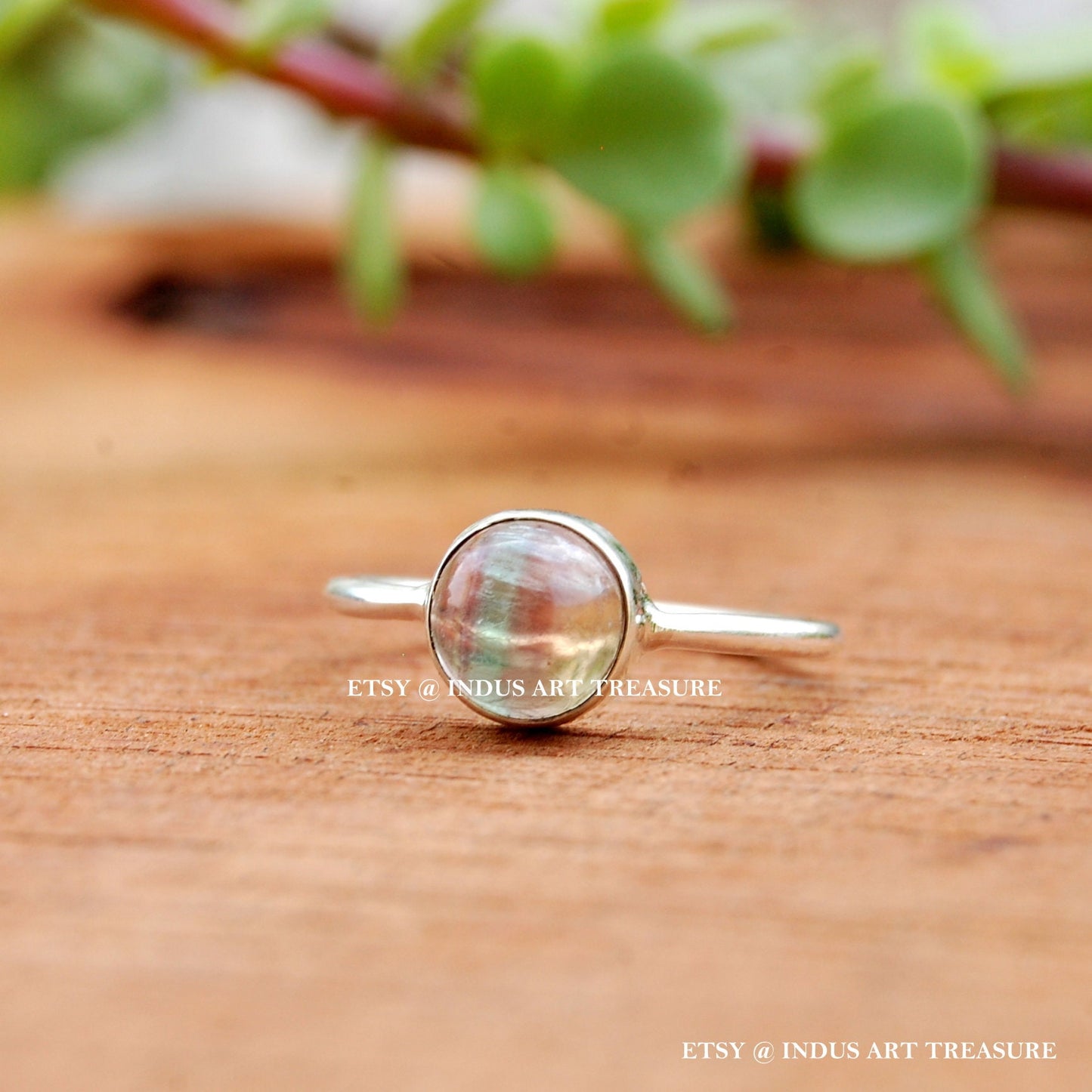 Multi Color Fluorite Ring