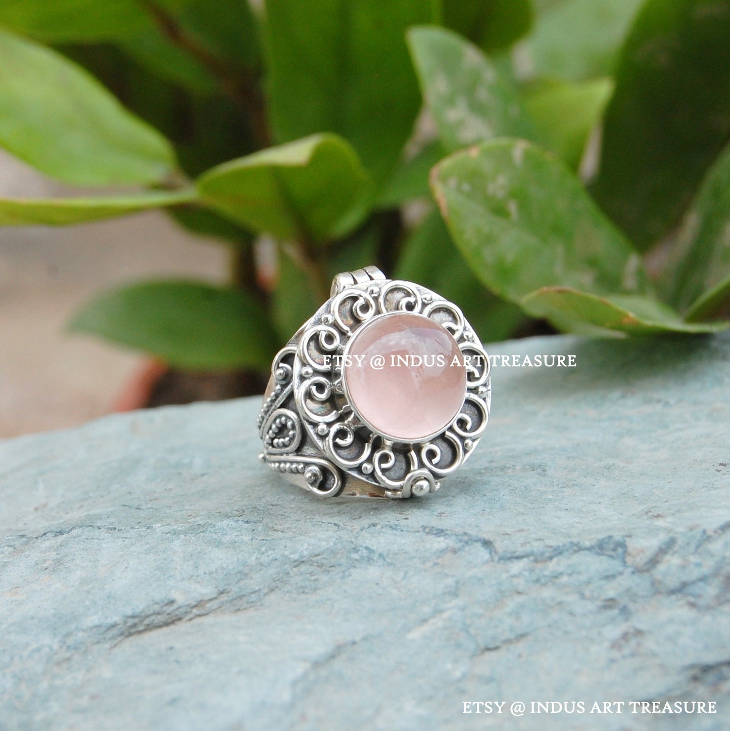 Rose Quartz Boho Ring