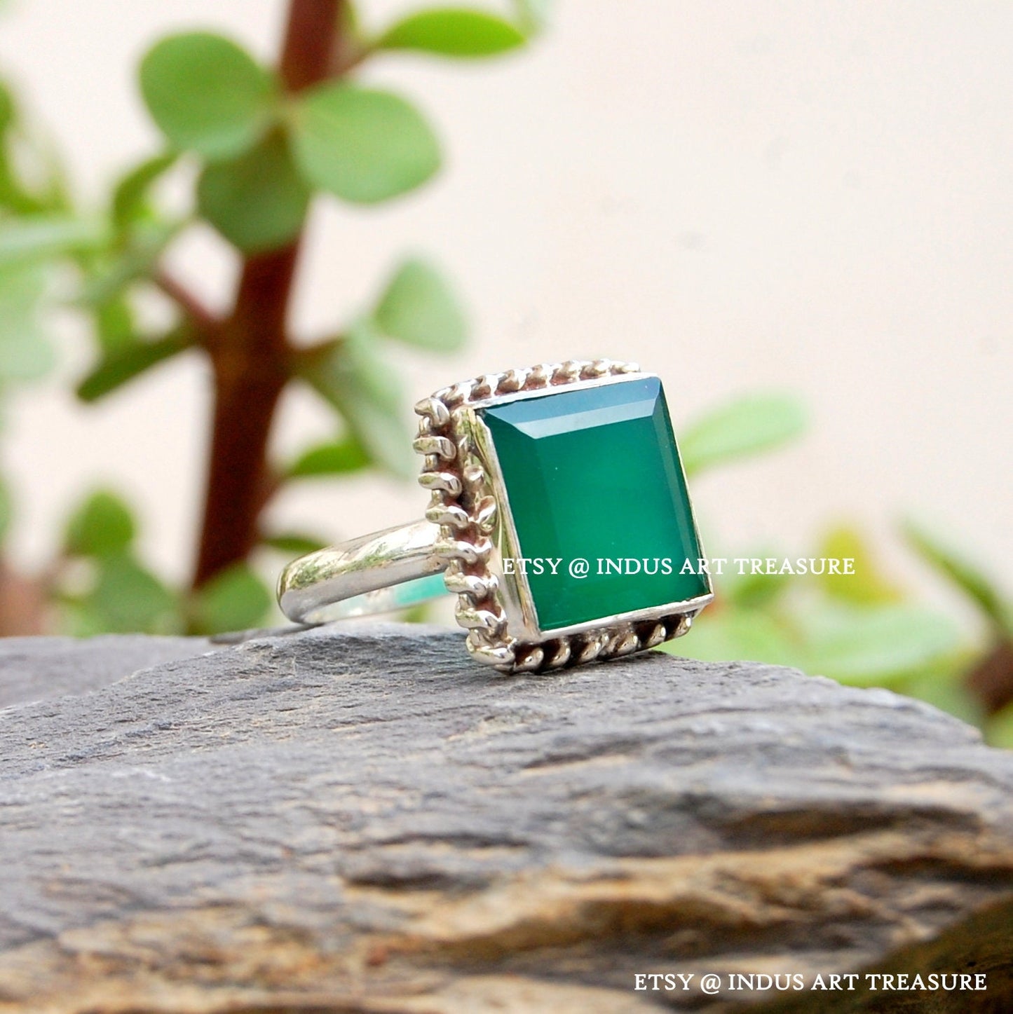 Green Onyx Ring