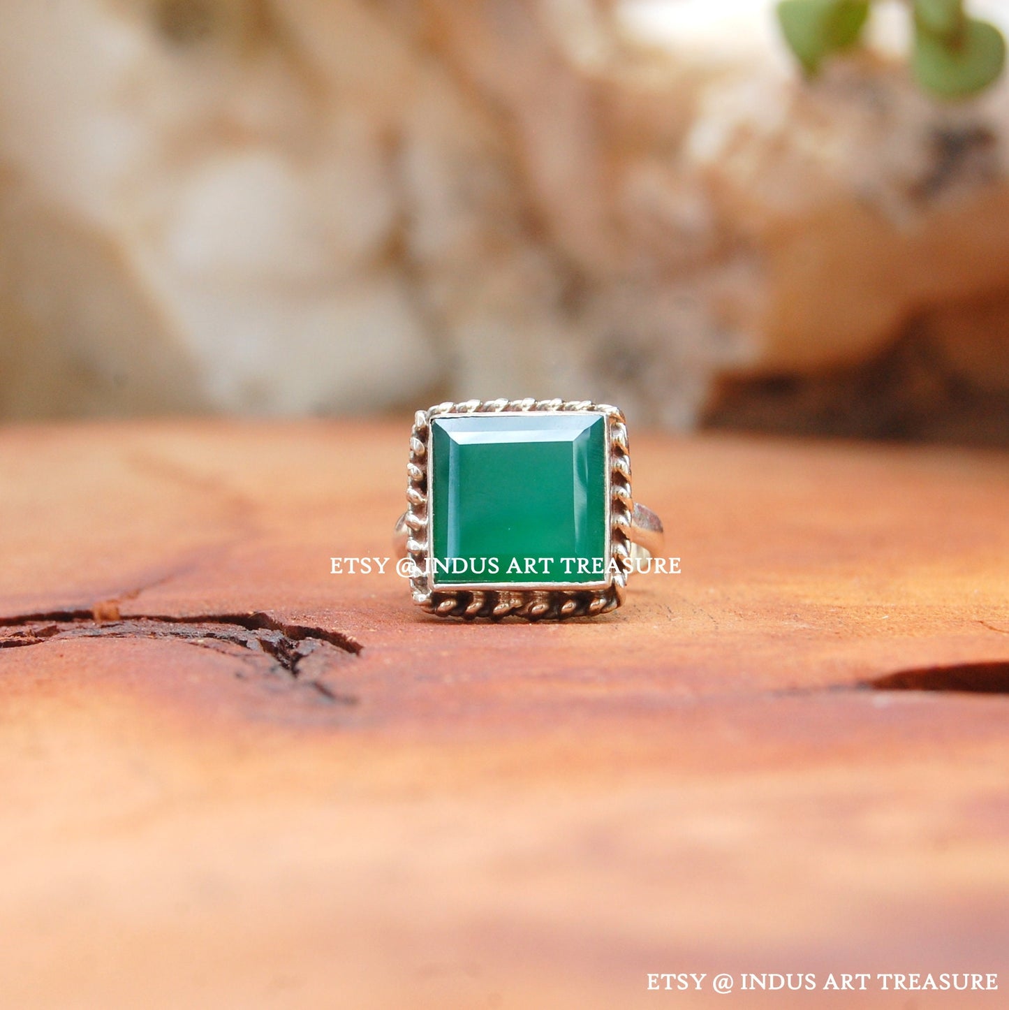 Green Onyx Ring