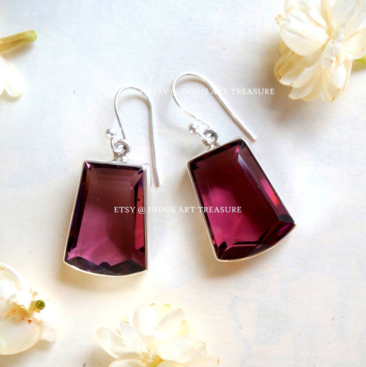 Pink Tourmaline Fancy Earrings