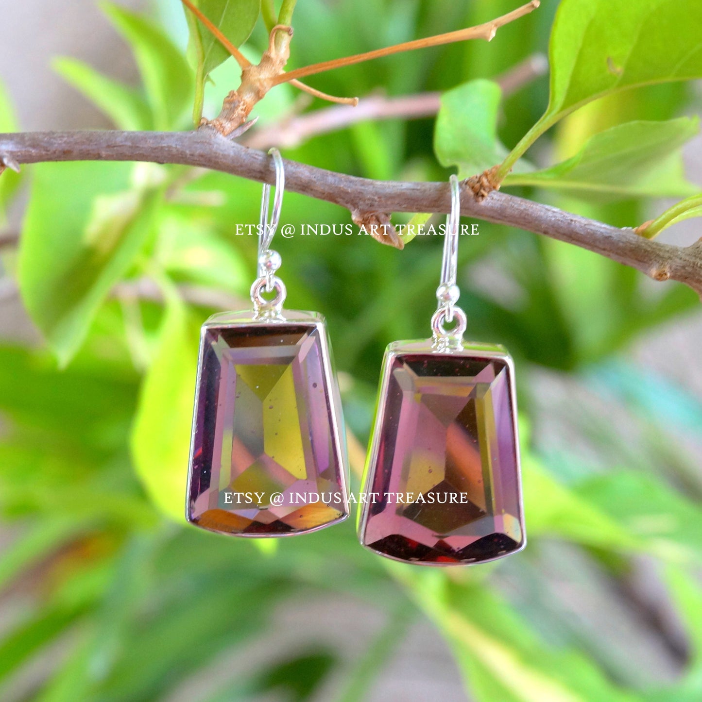 Pink Tourmaline Fancy Earrings