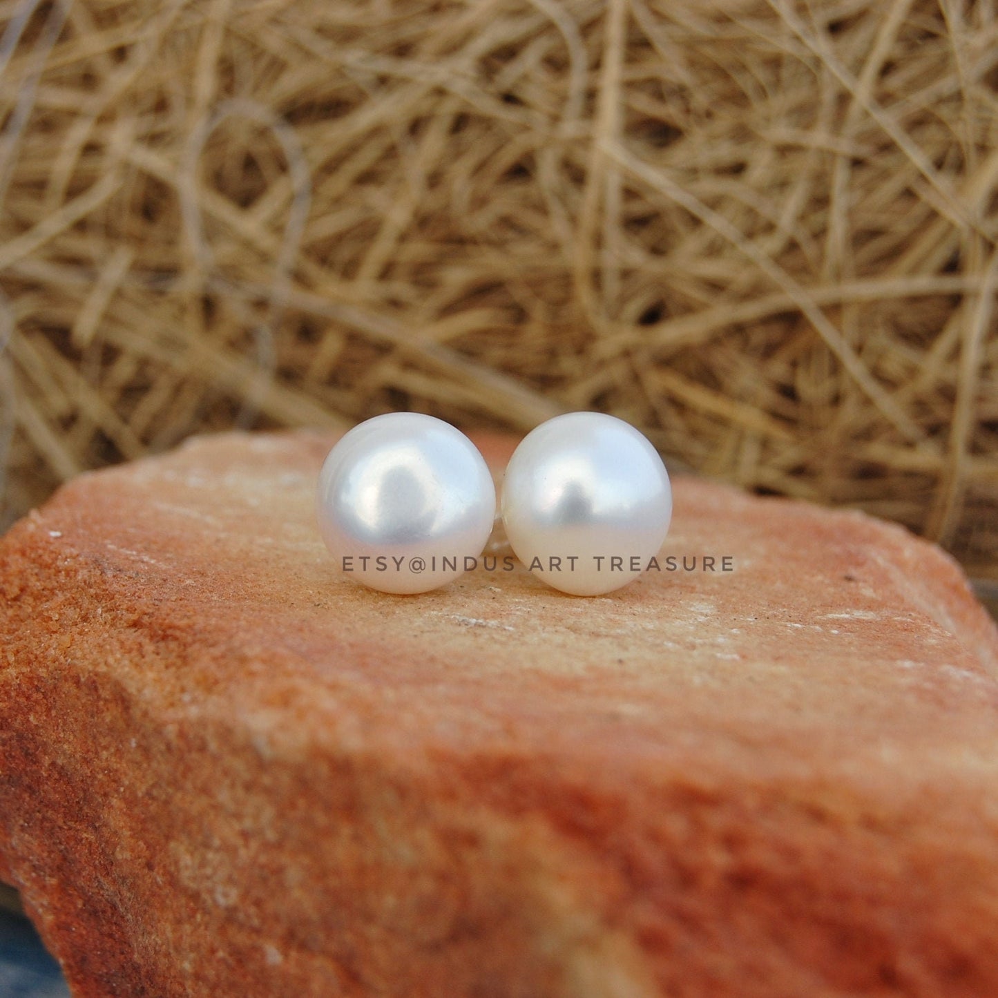 Fresh Water Pearl Stud Earrings