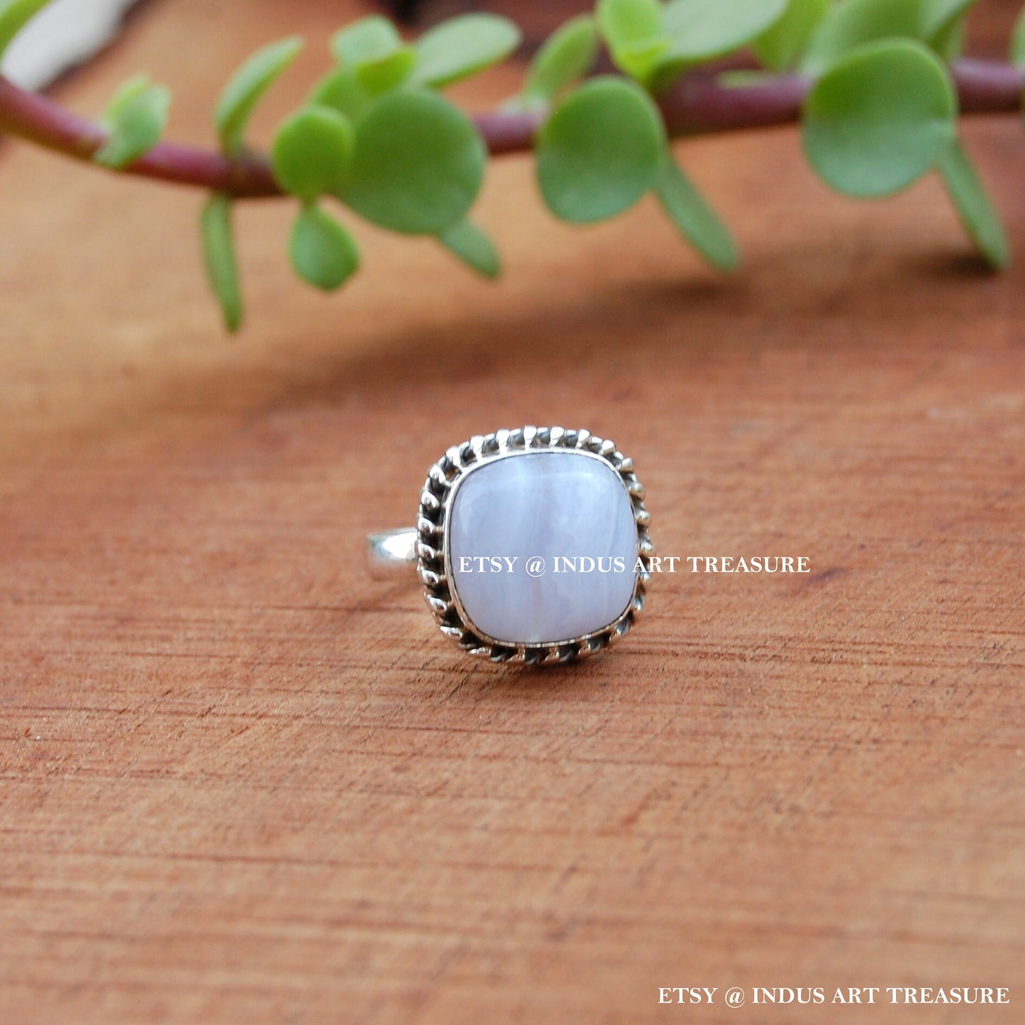 Blue Lace Agate Ring
