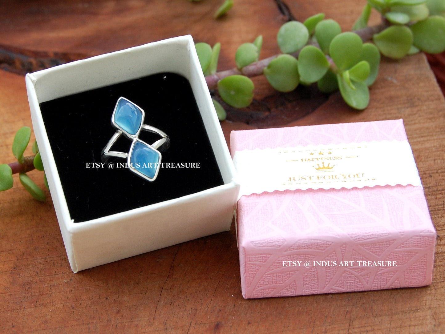 Blue Chalcedony Ring