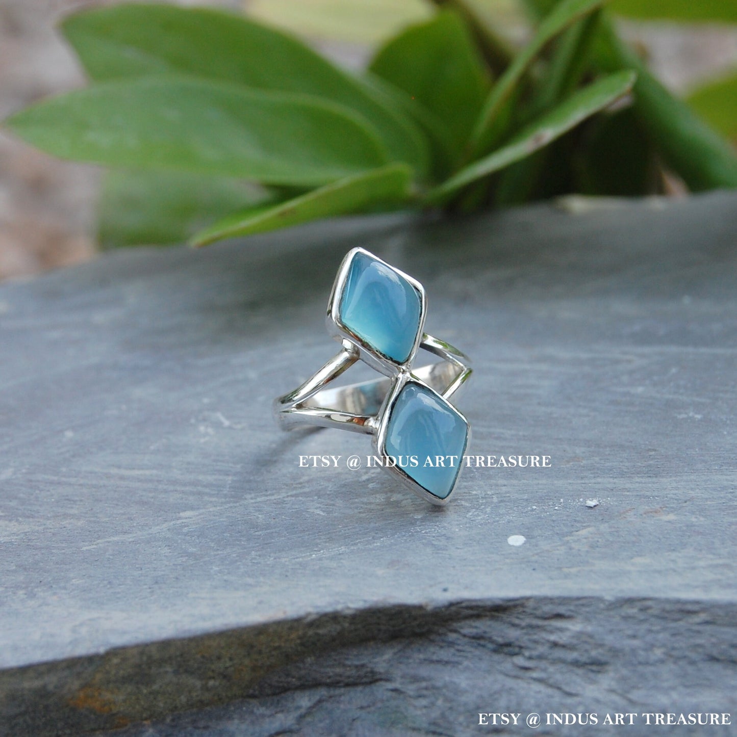Blue Chalcedony Ring
