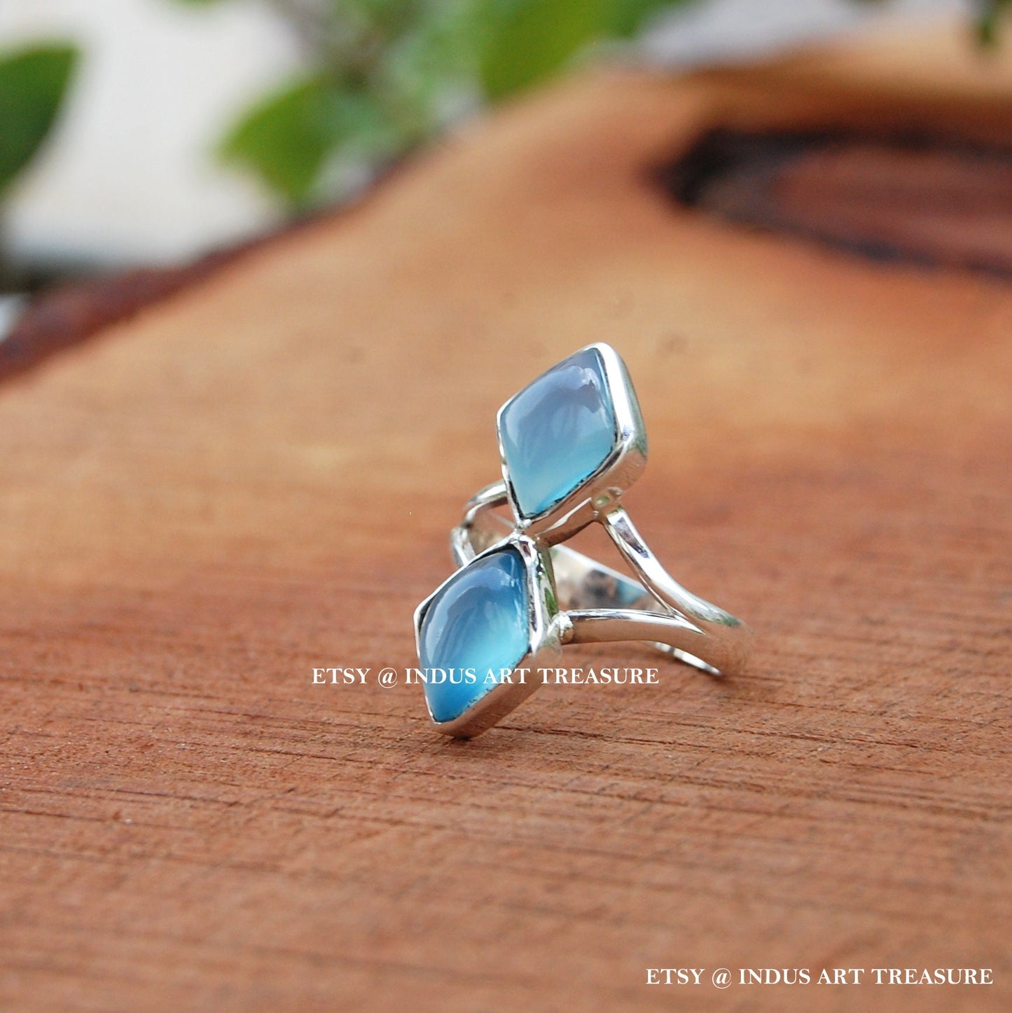 Blue Chalcedony Ring