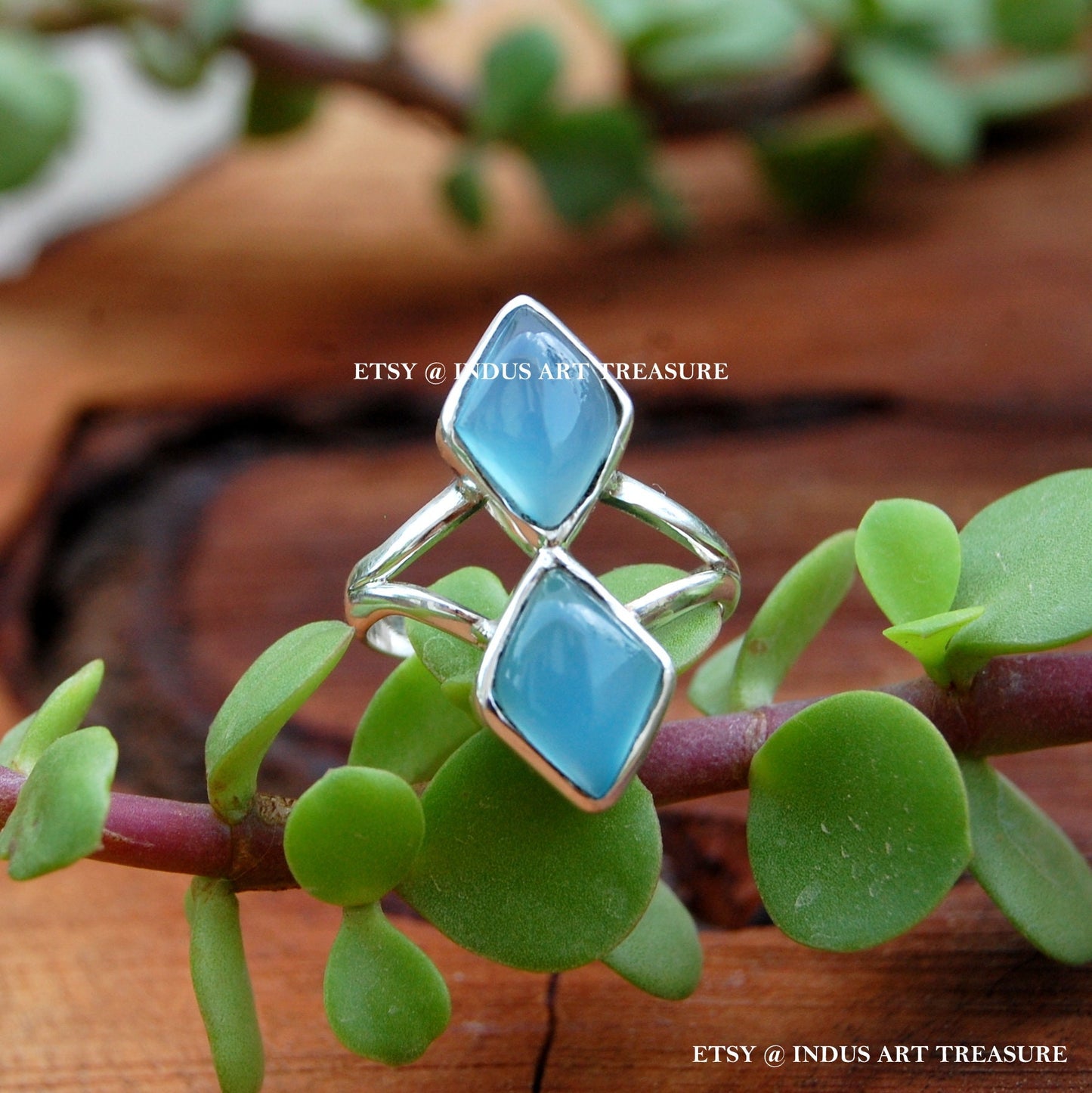 Blue Chalcedony Ring