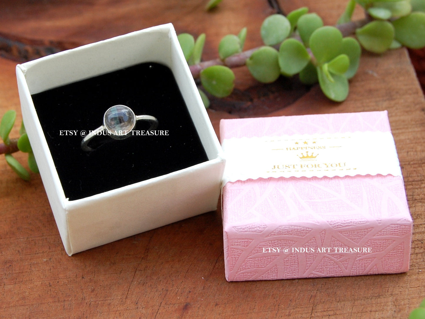 Multi Color Fluorite Ring