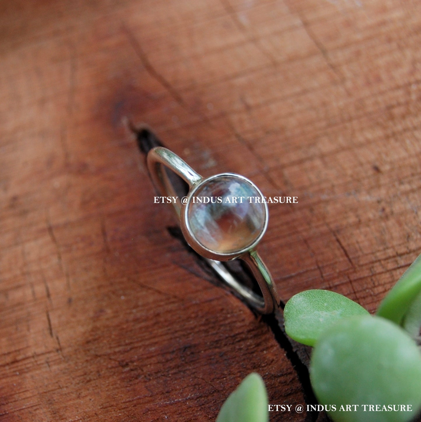 Multi Color Fluorite Ring