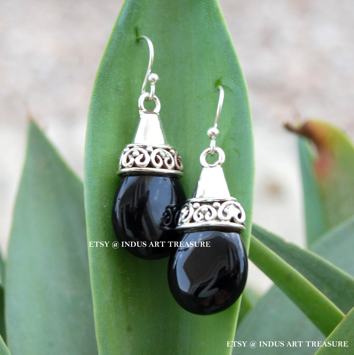 Black Onyx DropEarrings
