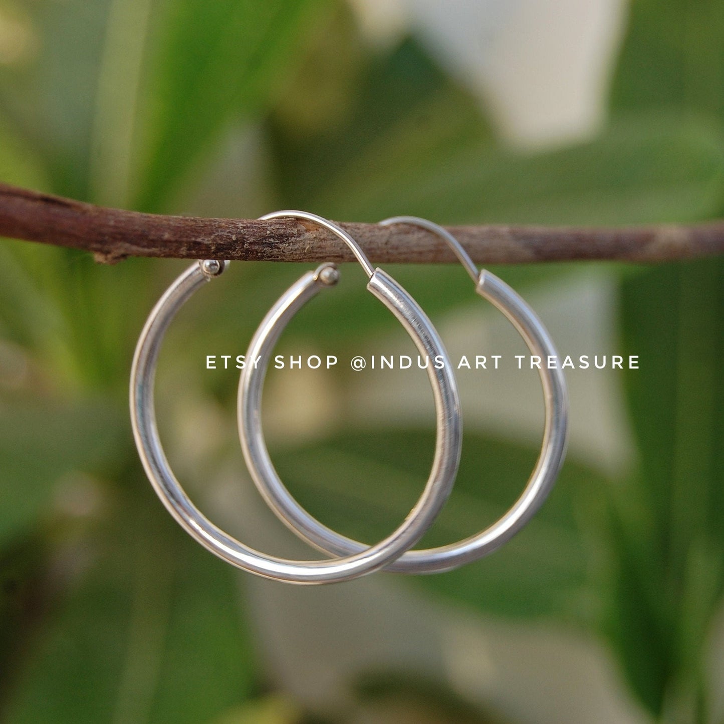 Silver Hoop Earrings