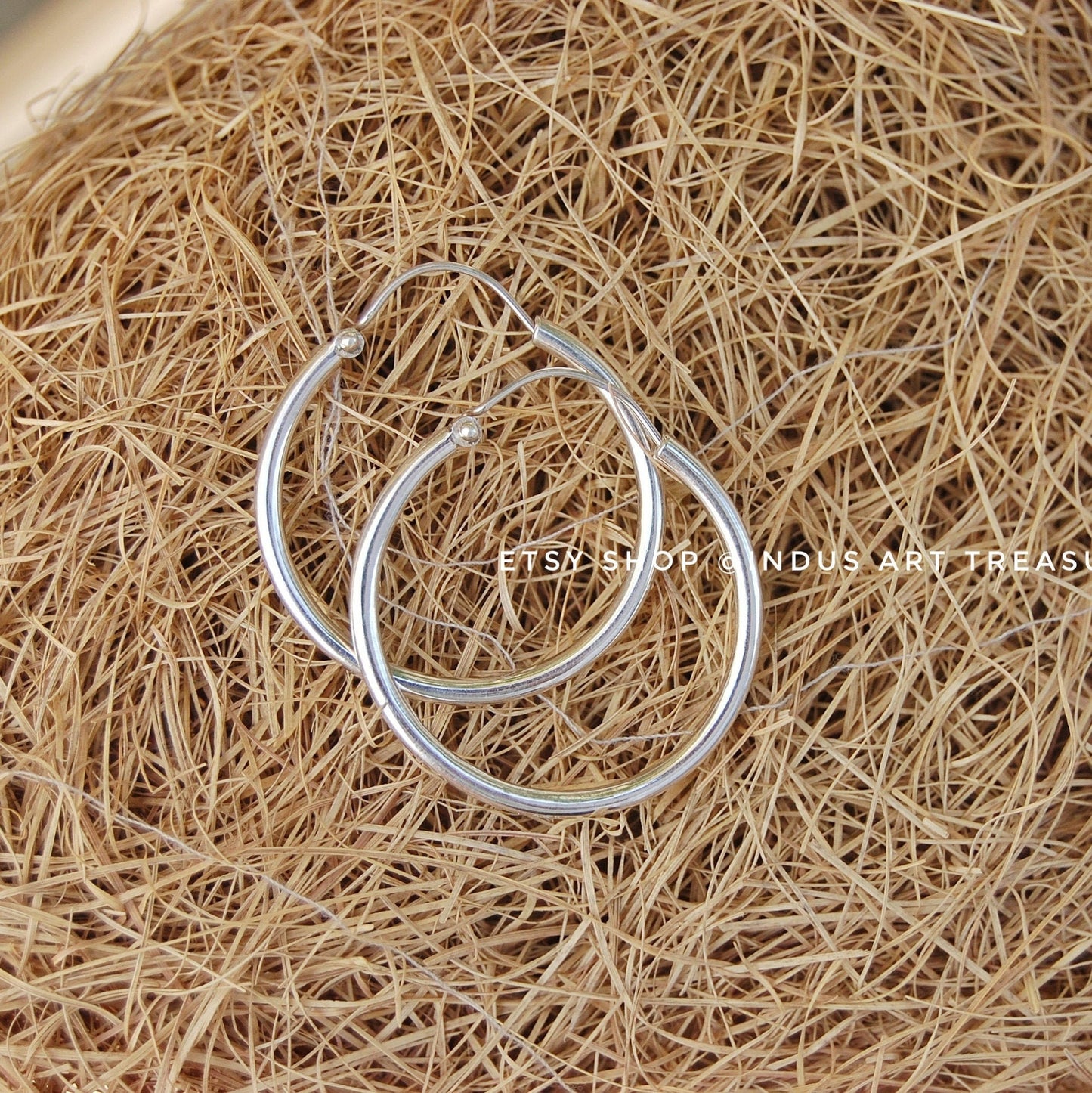 Silver Hoop Earrings