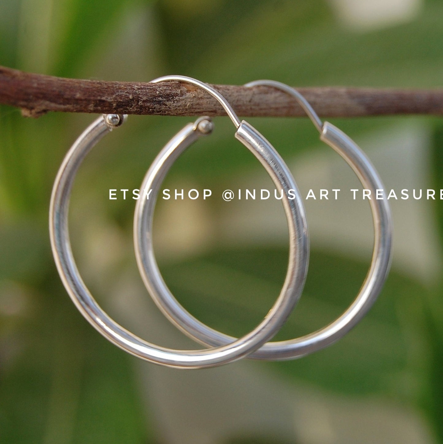 Silver Hoop Earrings