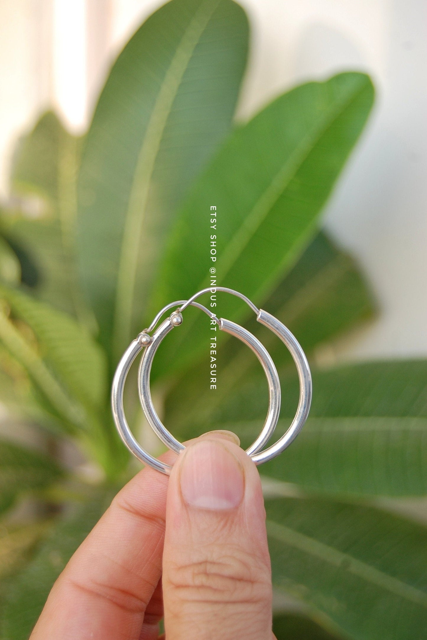 Silver Hoop Earrings