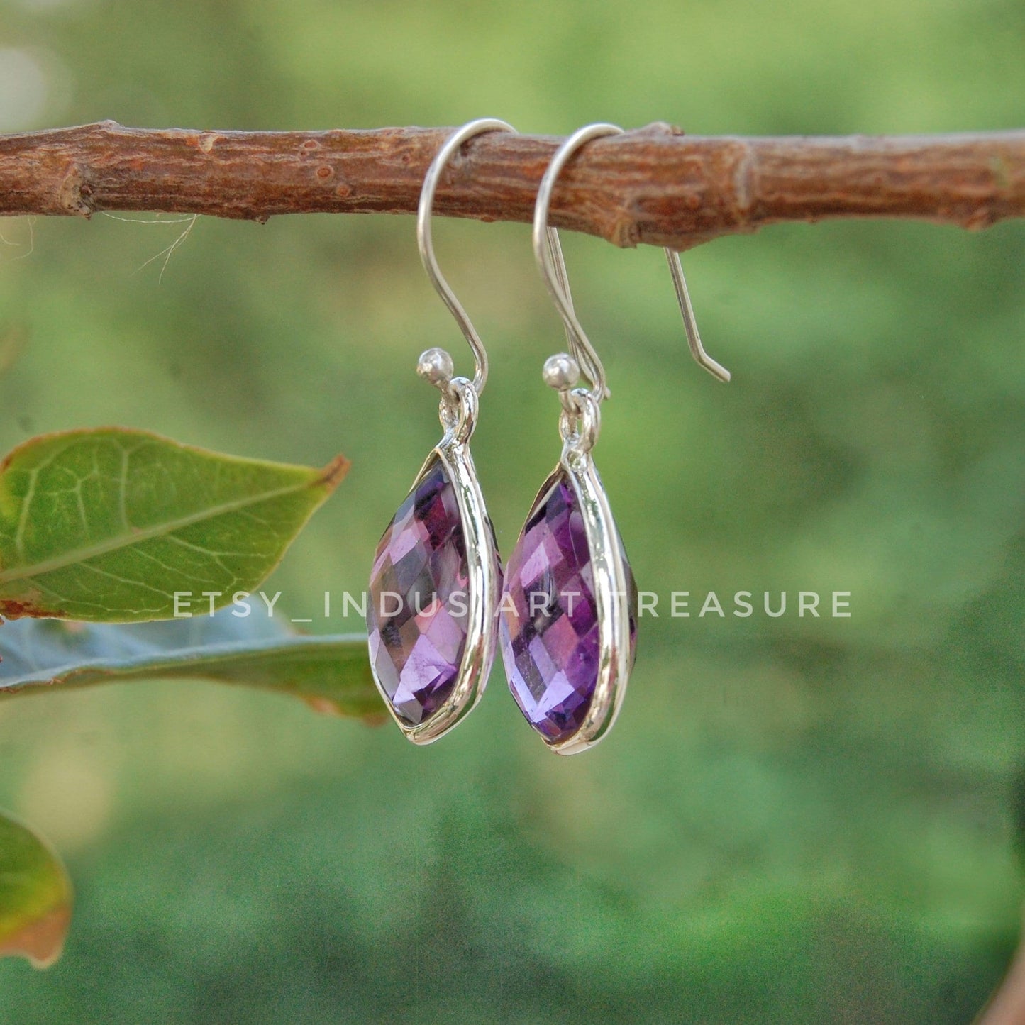 Amethyst Drop Earrings