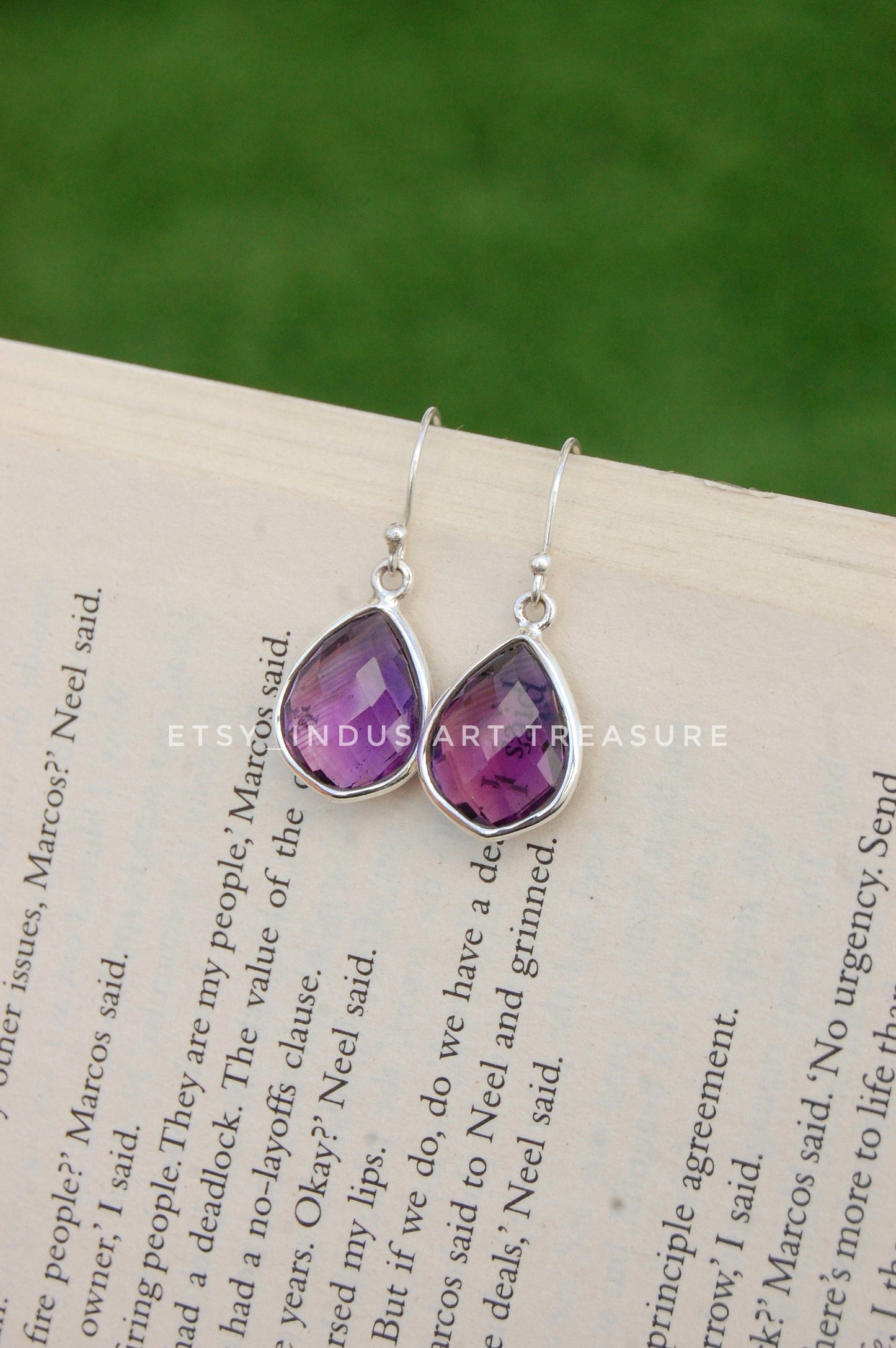 Amethyst Drop Earrings