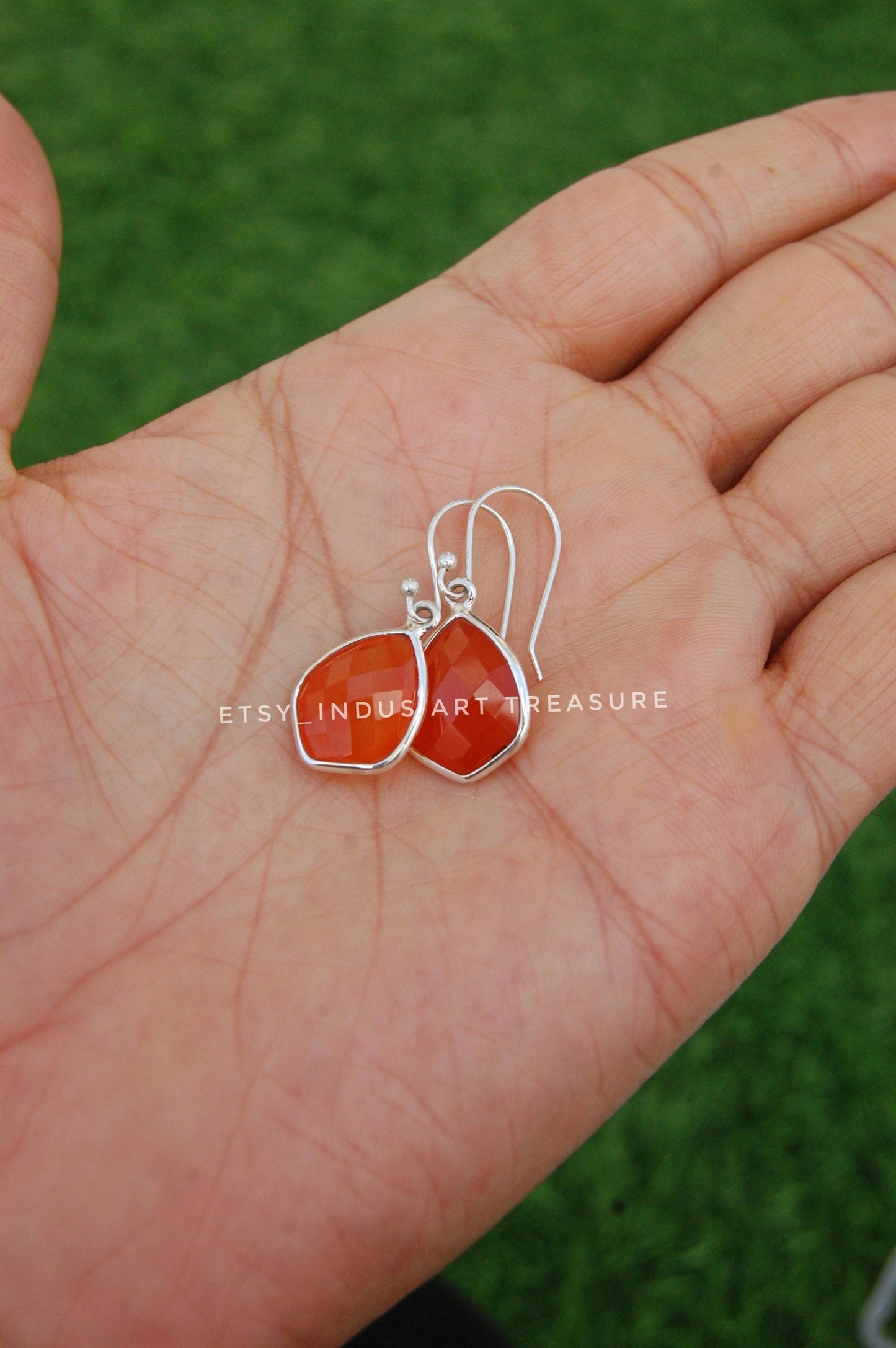 Carnelian Drop Earrings