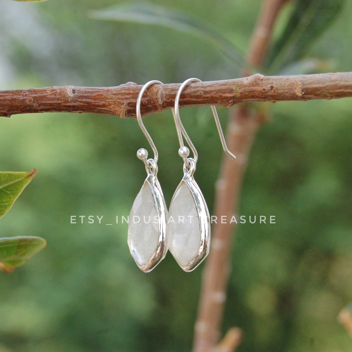 Rainbow Moonstone Earrings