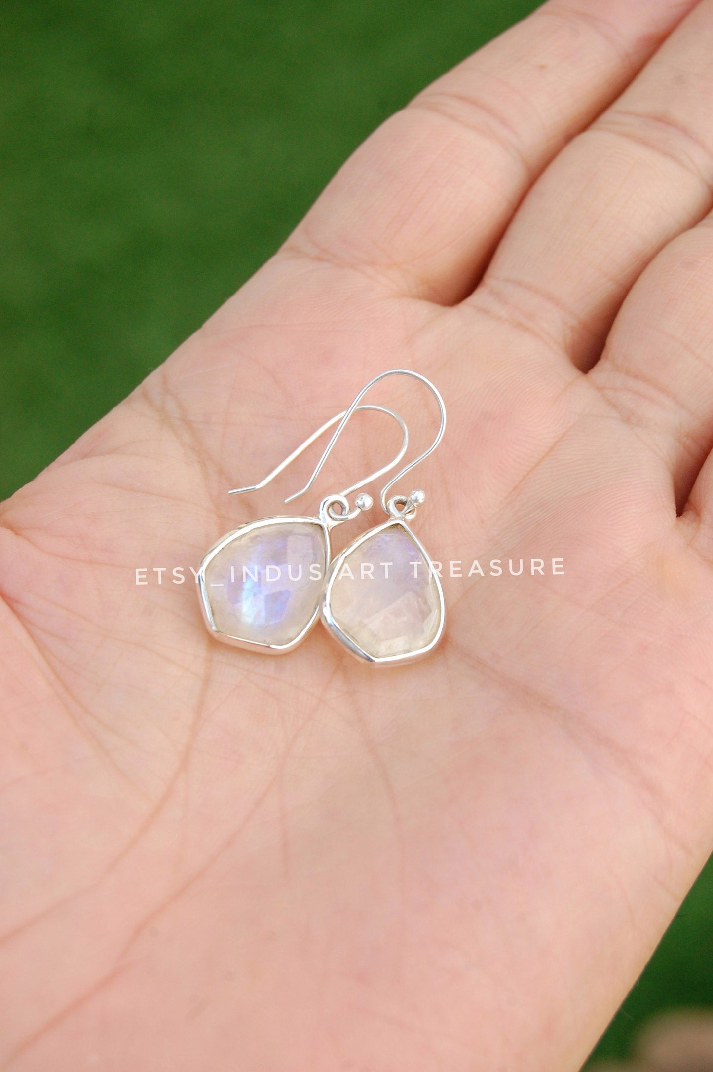 Rainbow Moonstone Earrings