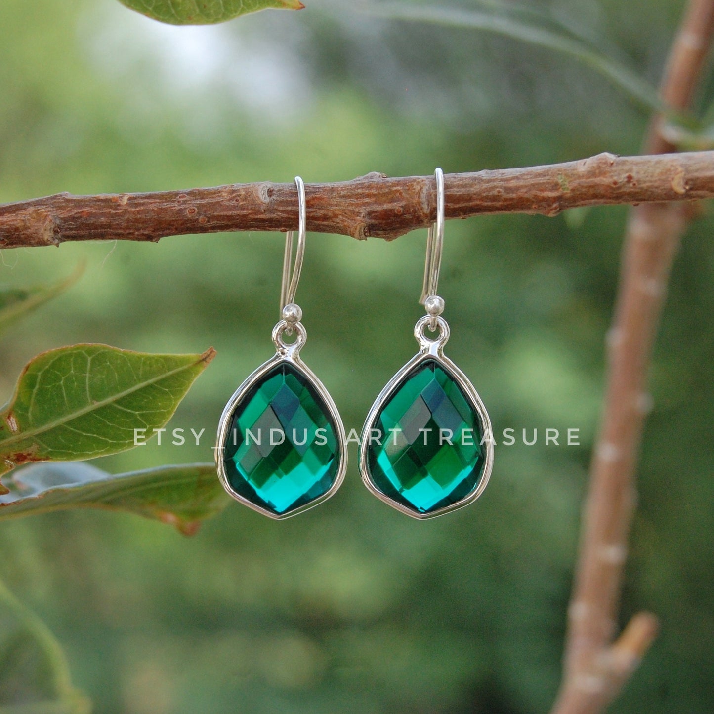 Emerald Drop Earrings