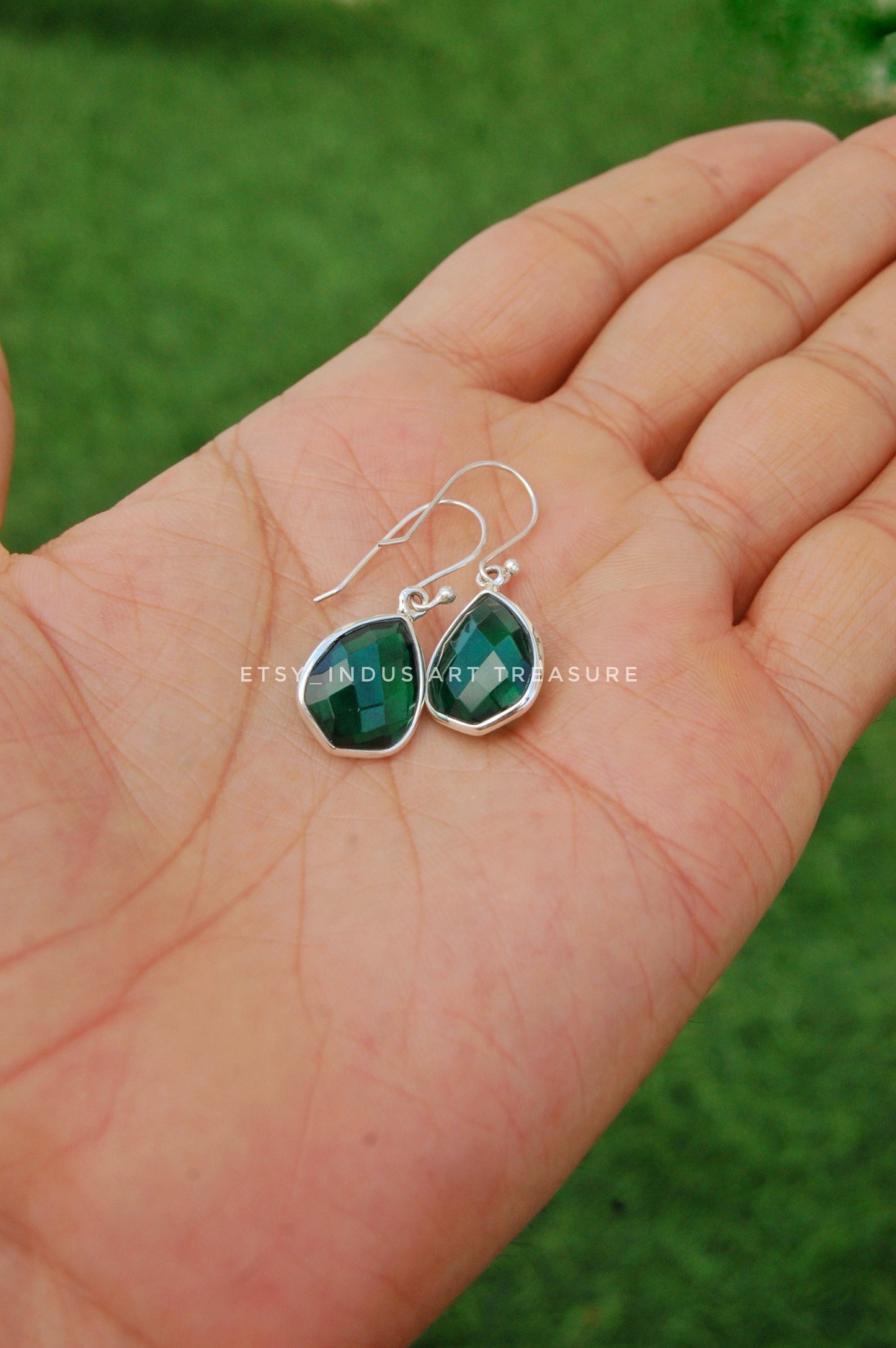 Emerald Drop Earrings