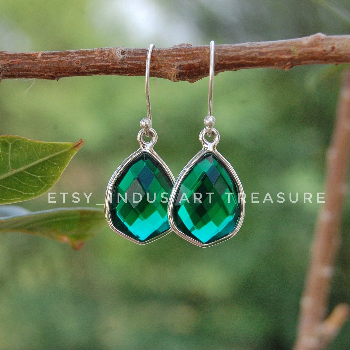 Emerald Drop Earrings