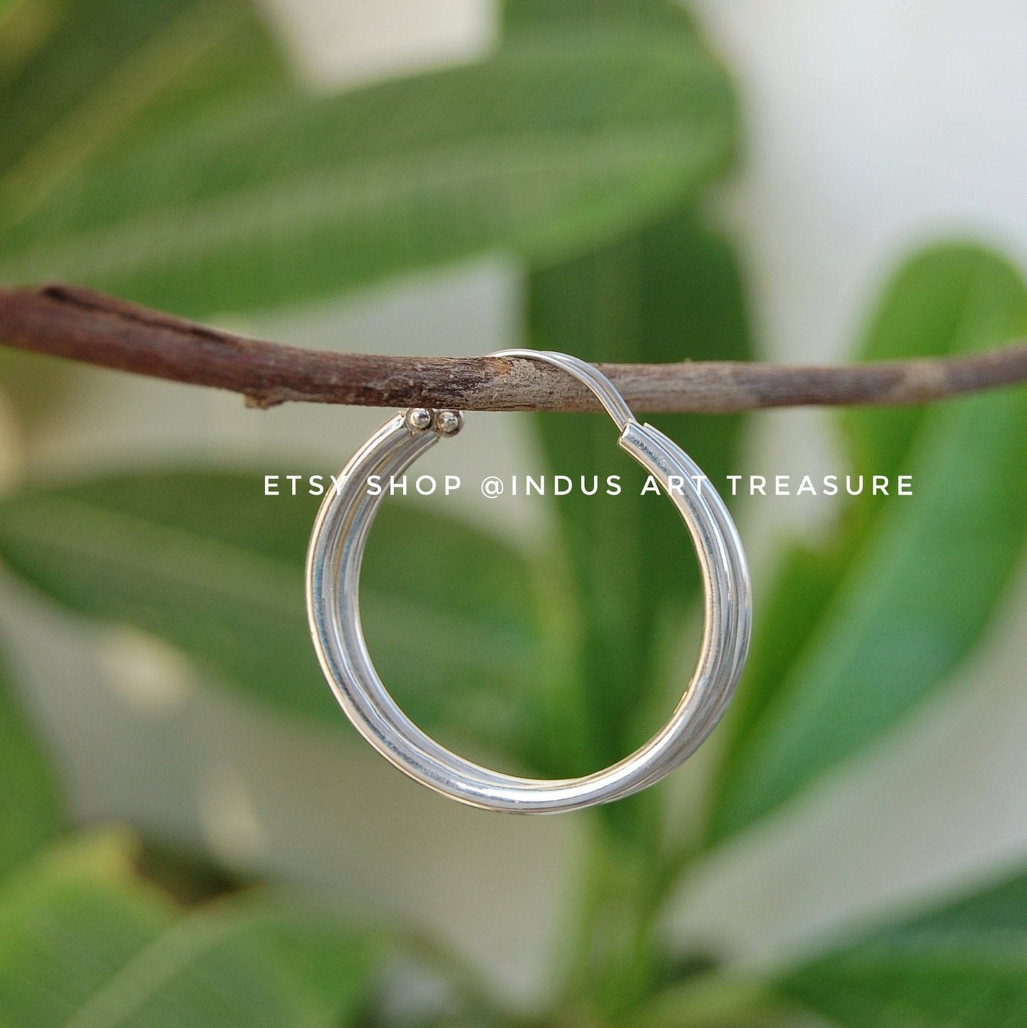 Silver Hoop Earrings