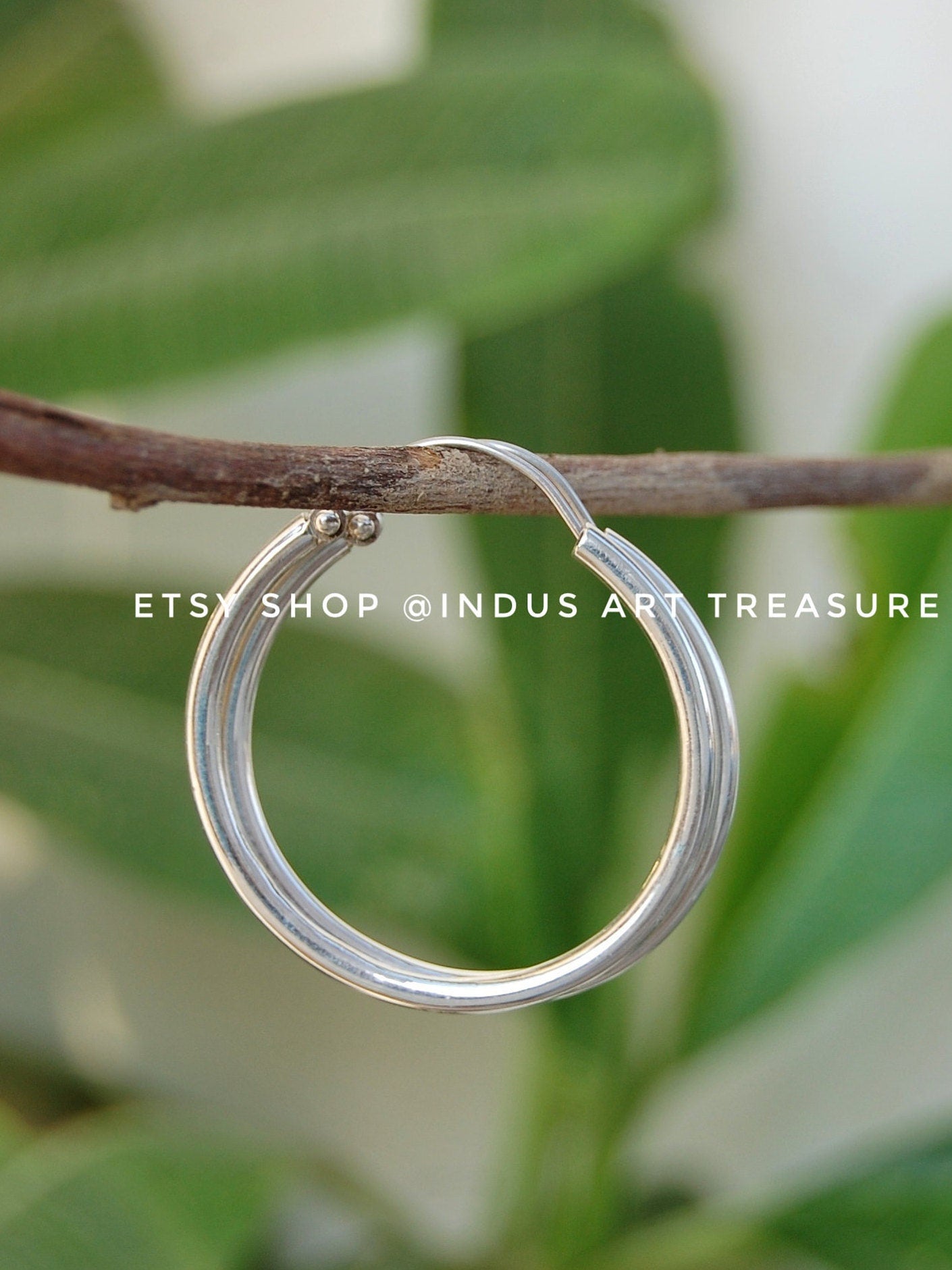 Silver Hoop Earrings