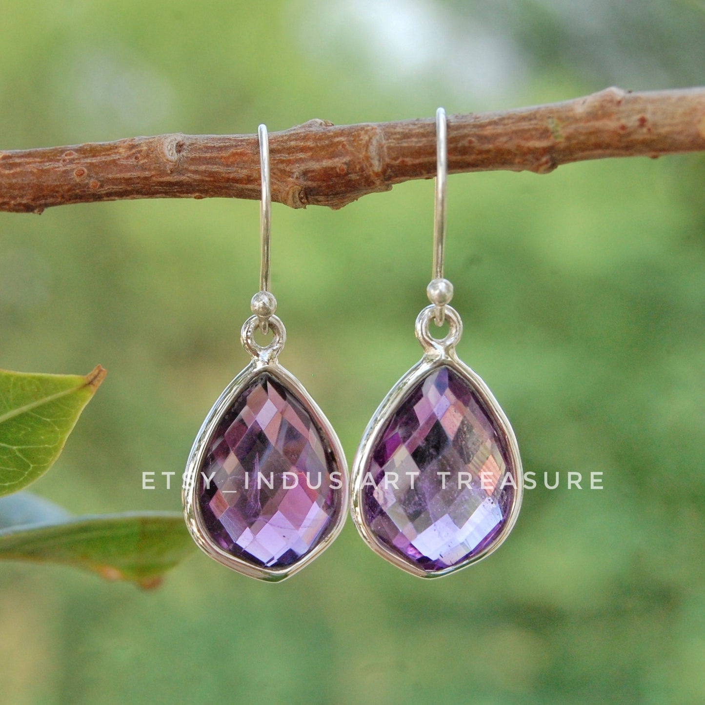 Amethyst Drop Earrings