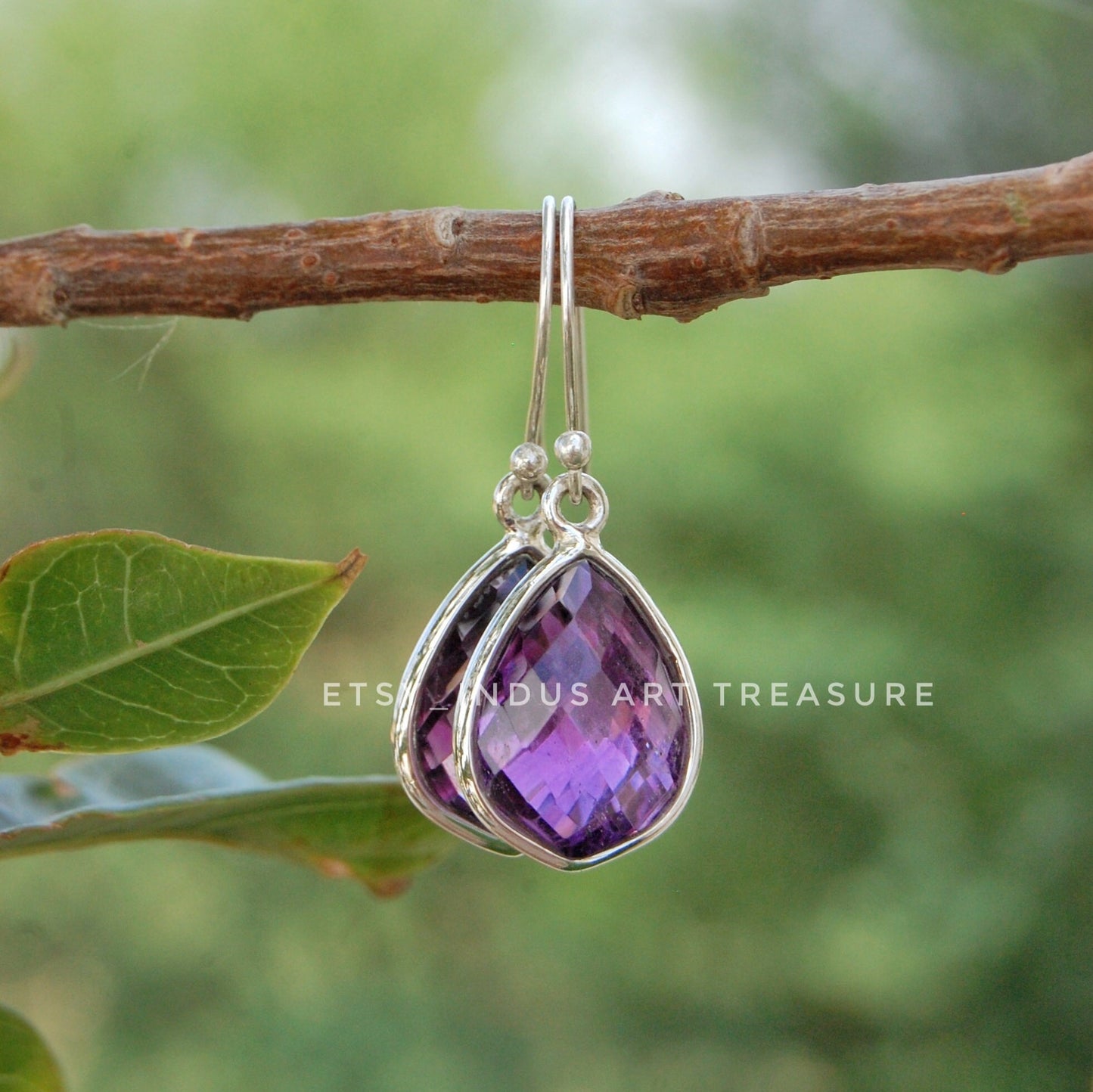 Amethyst Drop Earrings