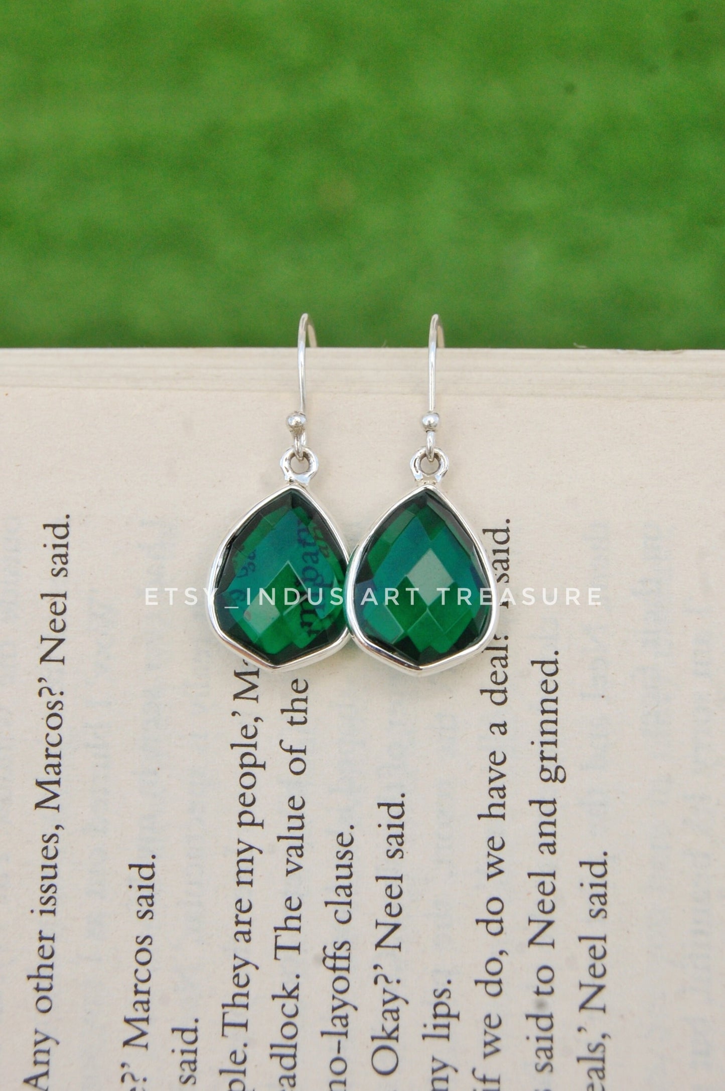 Emerald Drop Earrings
