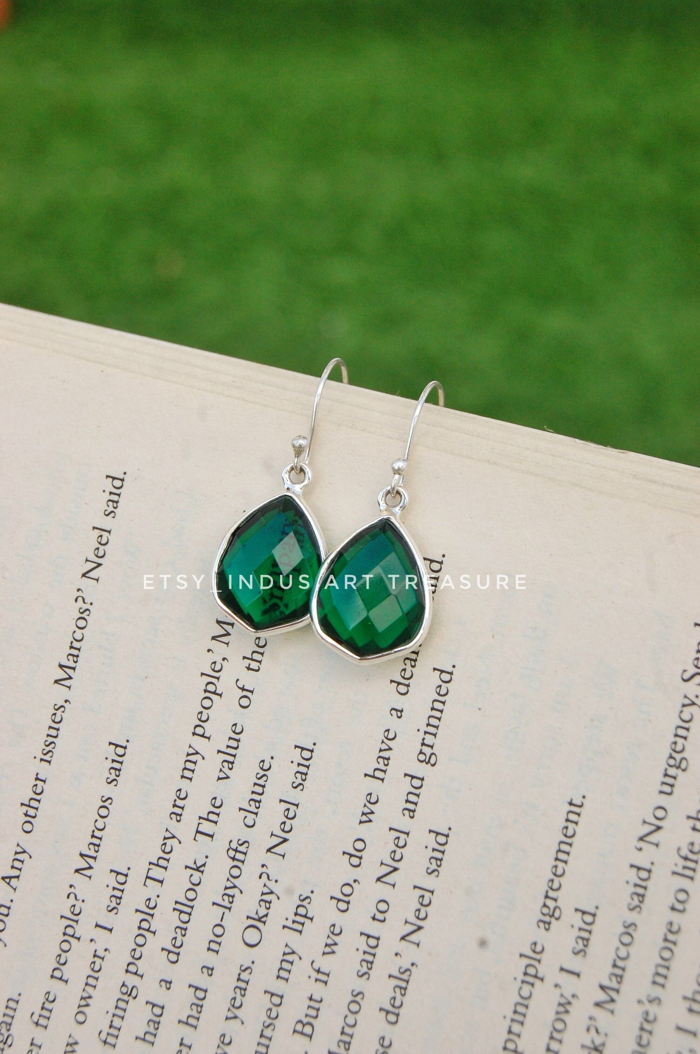 Emerald Drop Earrings