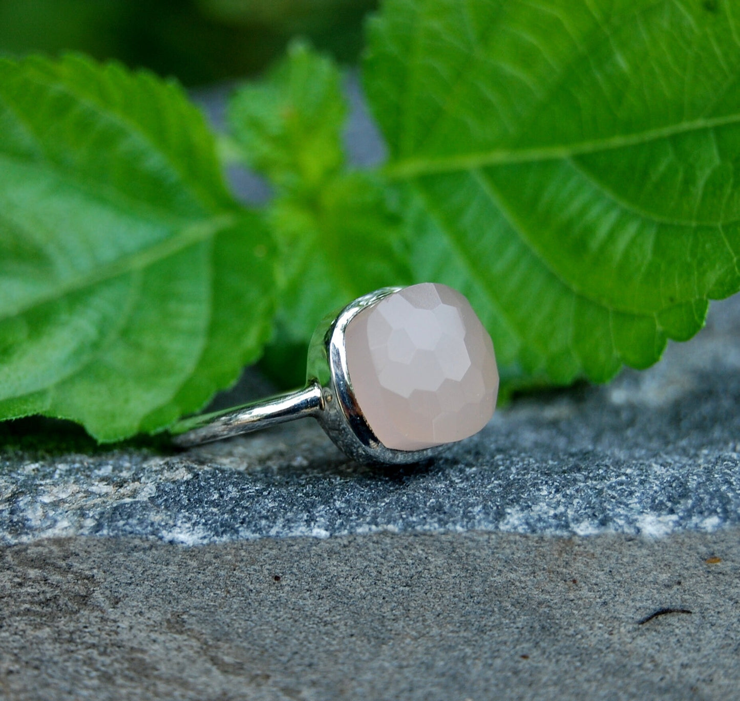 Pink Chalcedony Ring