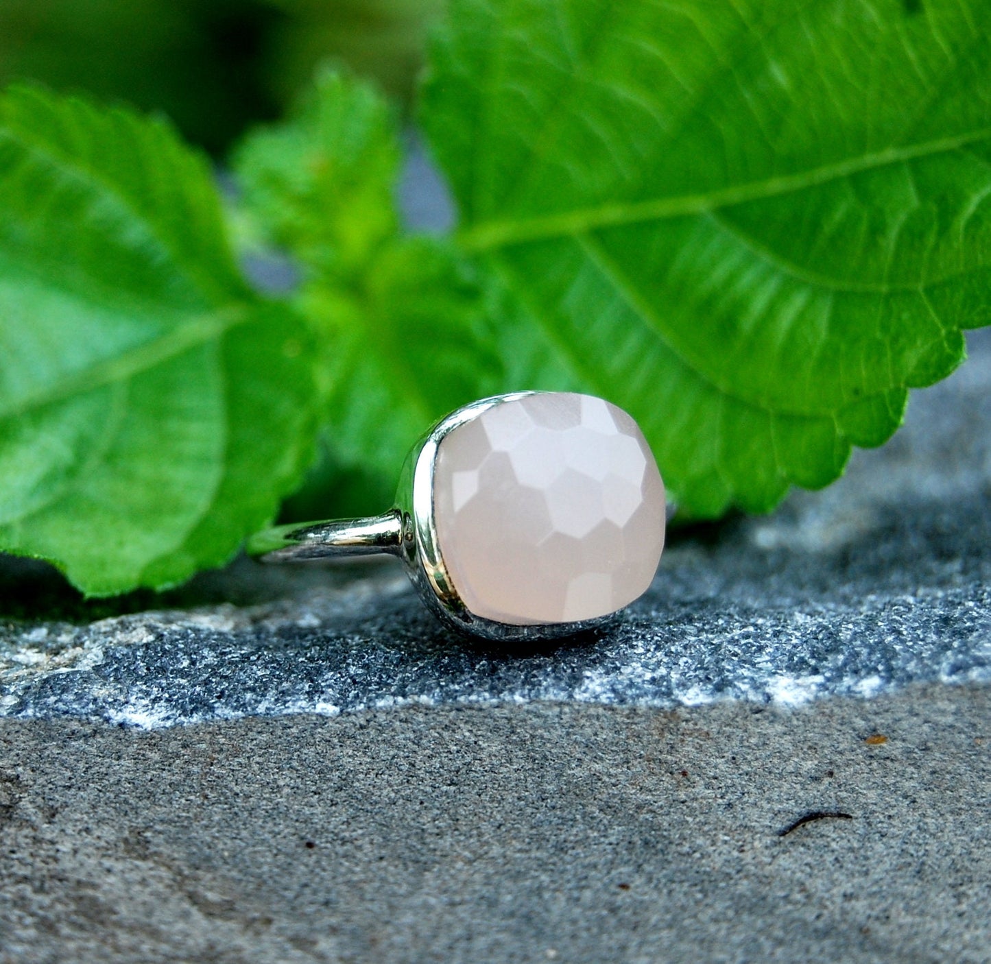Pink Chalcedony Ring