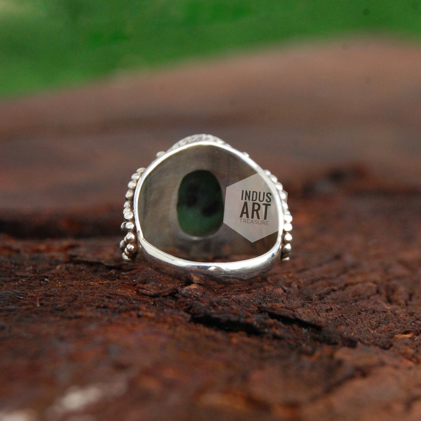 Copper Turquoise Boho Ring