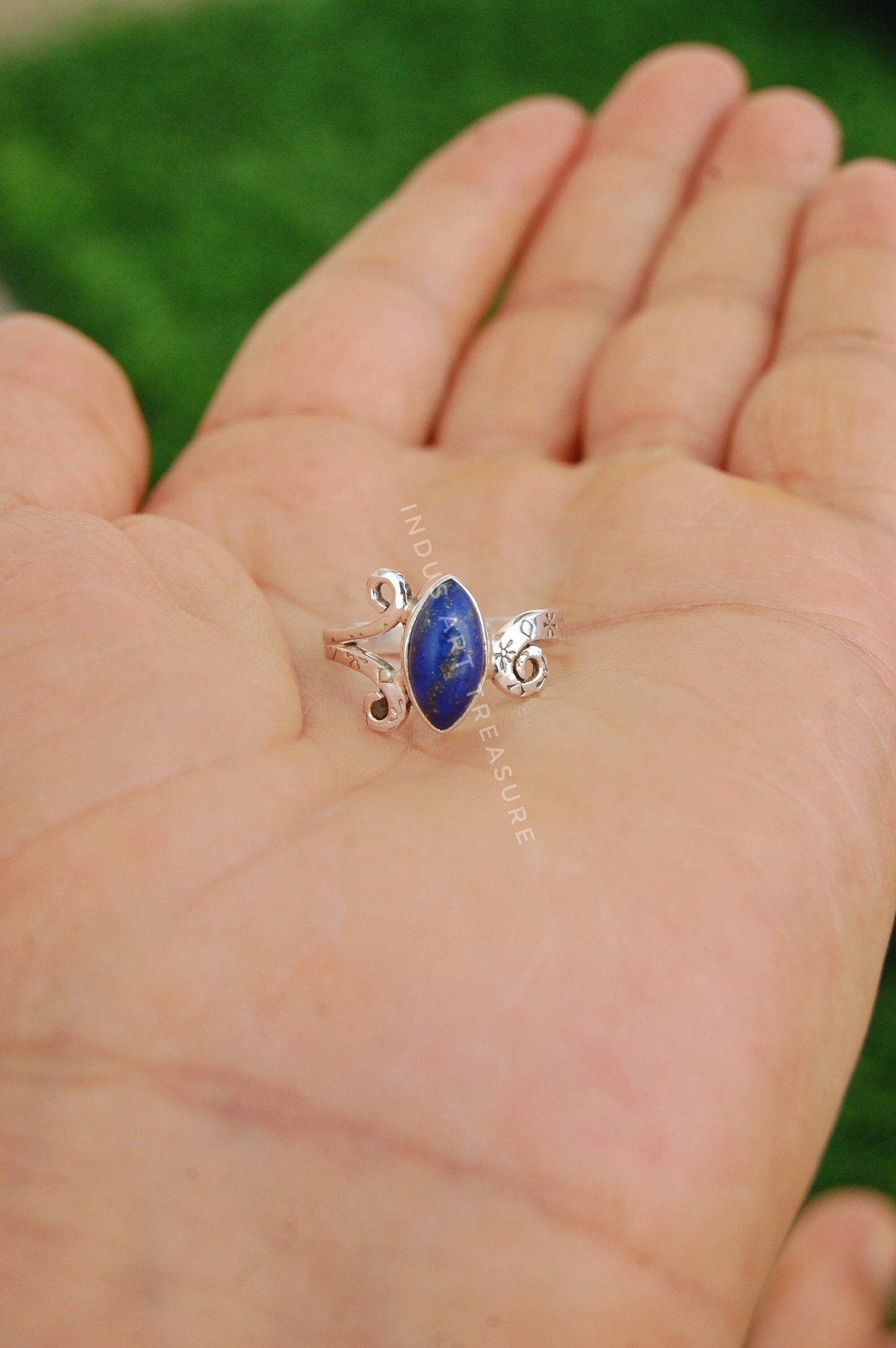 Lapis Lazuli Boho Ring