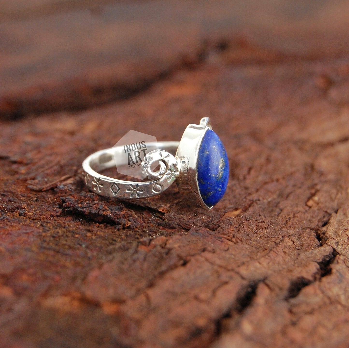 Lapis Lazuli Boho Ring