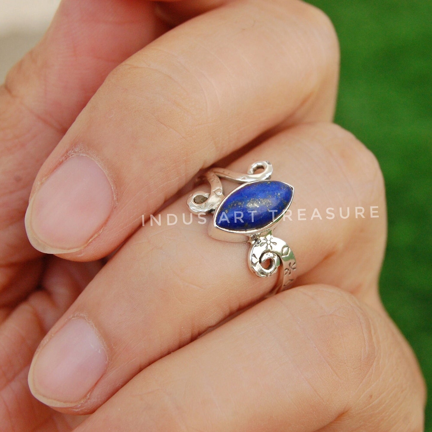 Lapis Lazuli Boho Ring
