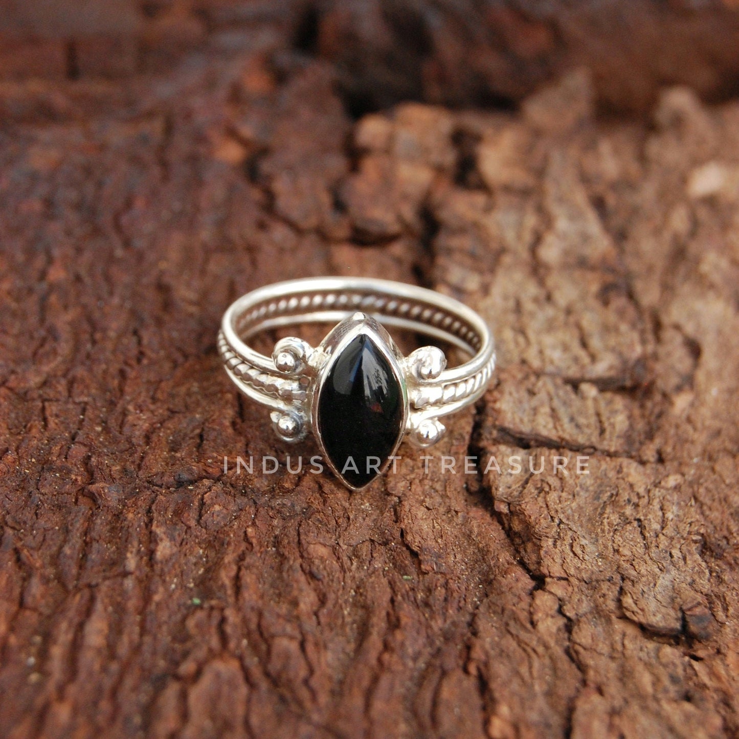 Black Onyx Boho Ring